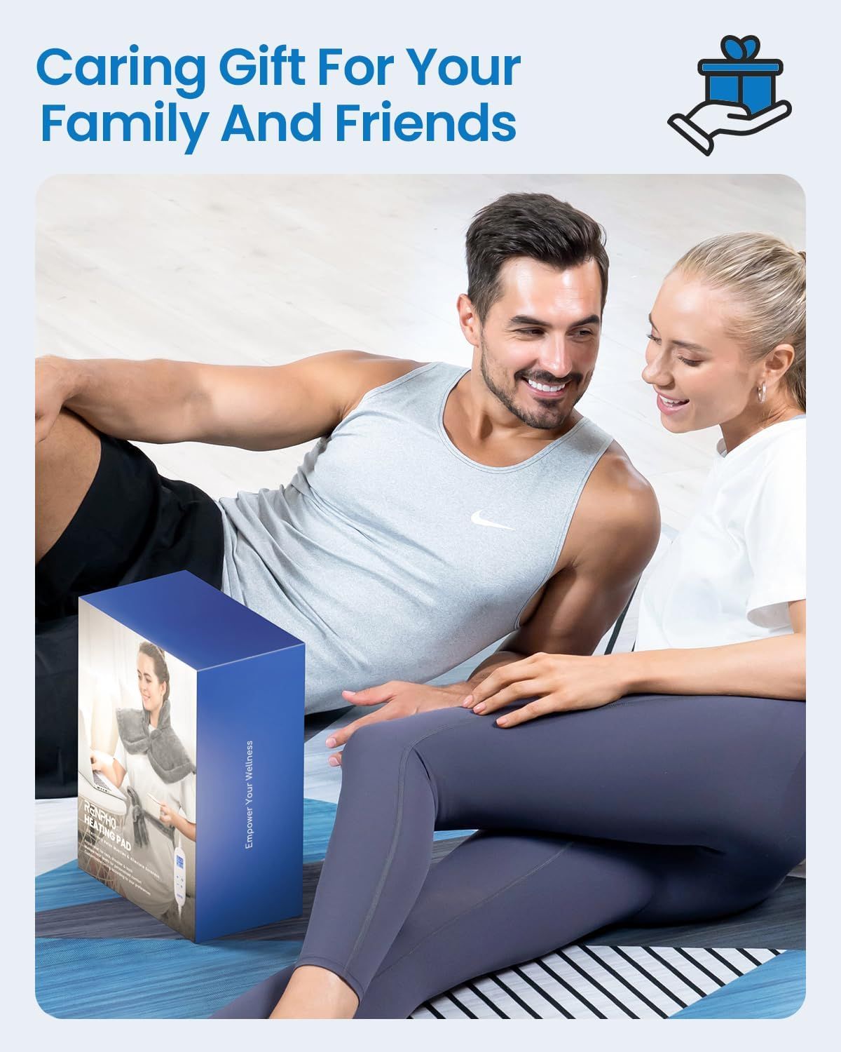 King Size Heating Pad for Back, Mothers Day Gifts for Mom Wife & Birthday Gifts for Men, FSA Eligible, 24