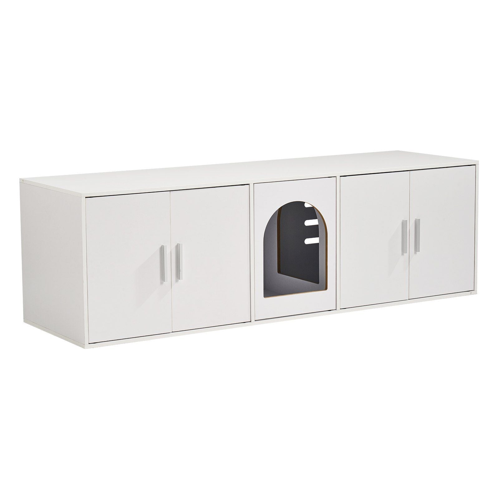 Cat Litter Box Enclosure Wooden Litter Box Furniture Hidden 57.9
