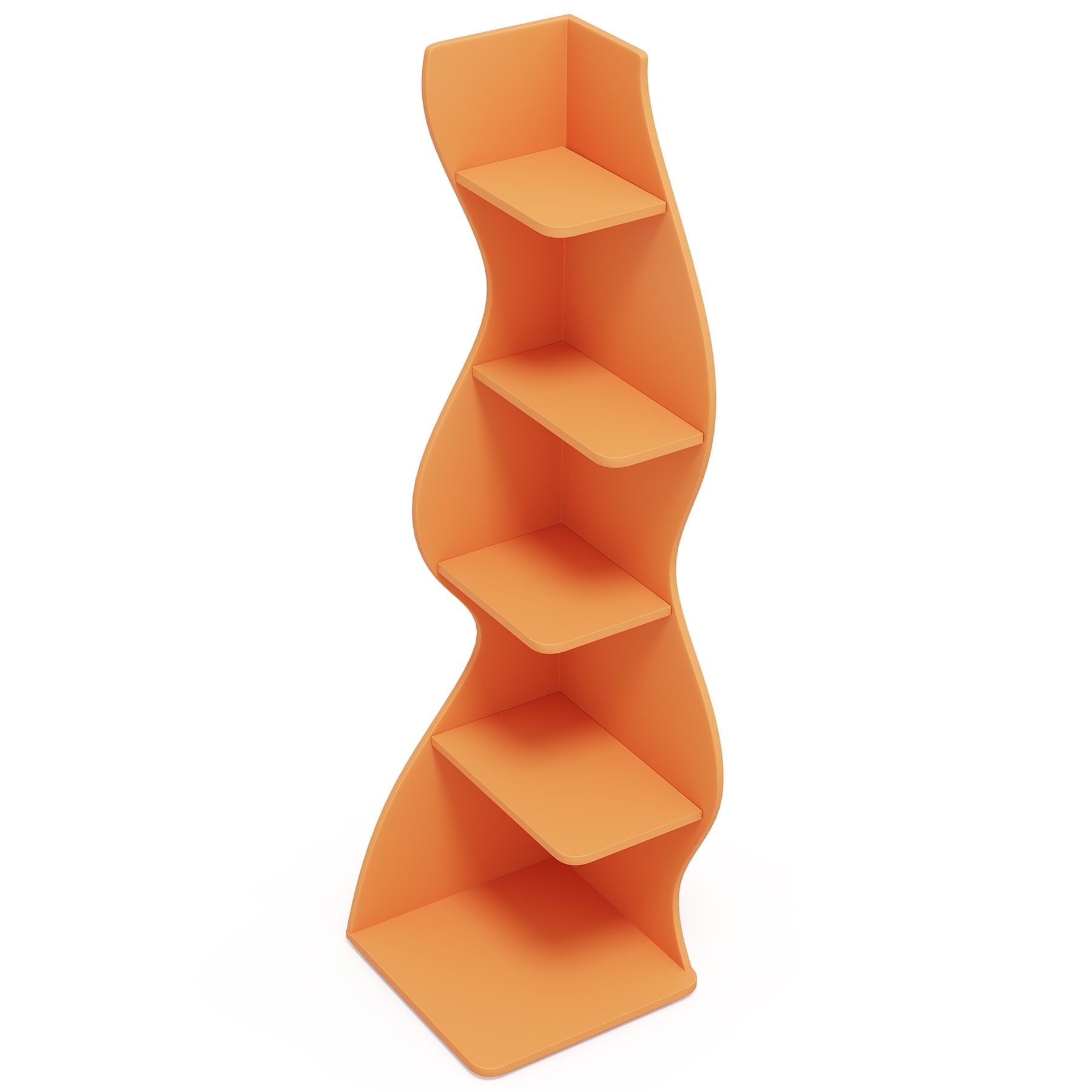 Modern Wall Corner Bookshelf Bookcase