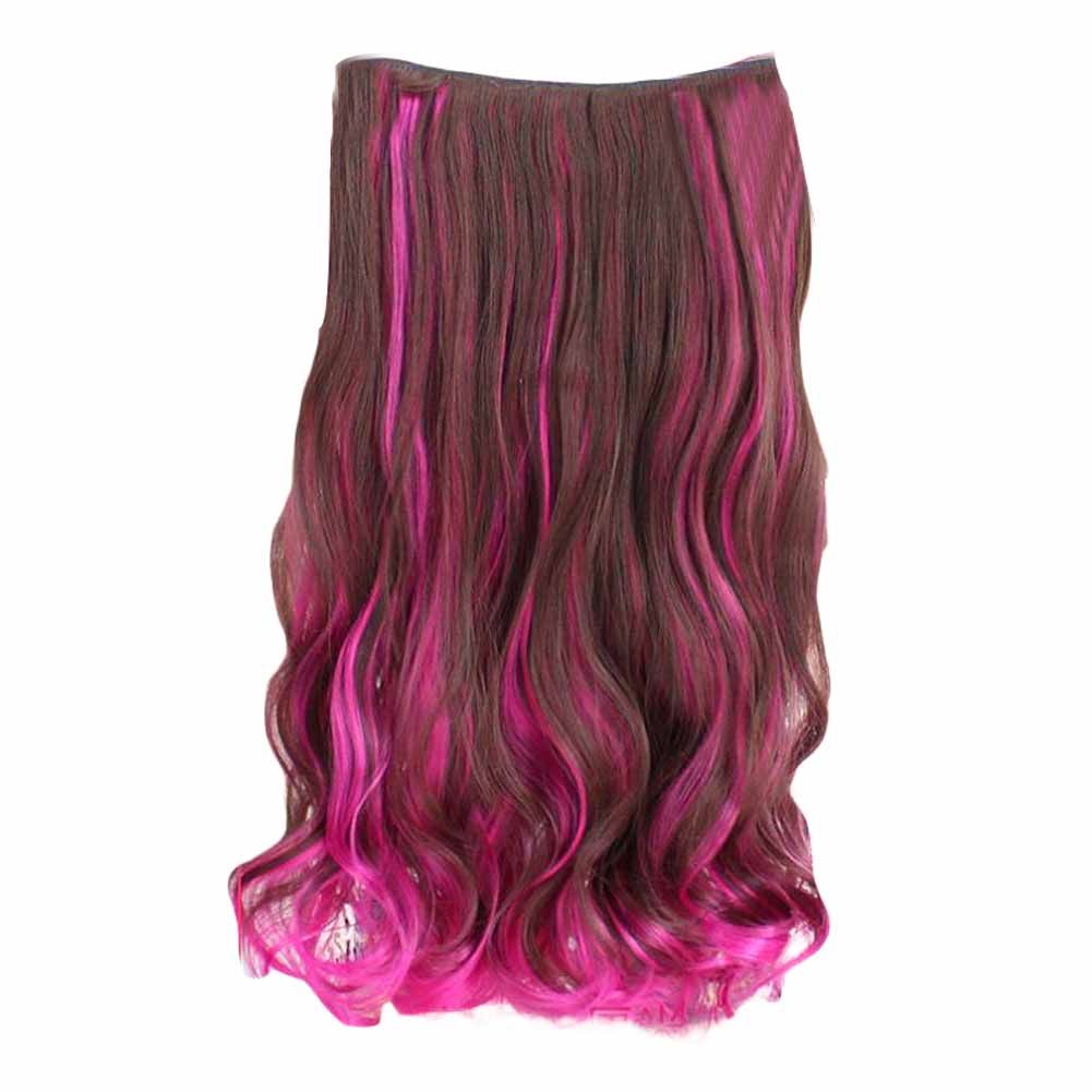 One-piece Two Tone Clip-on Hairpieces 5 Clips 20