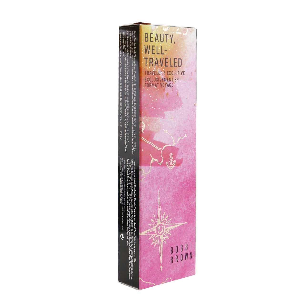 Travel Brush Set (4x Brush): Powder Brush + Eye Shadow Brush + Eye Blender Brush + Eye Liner Brush