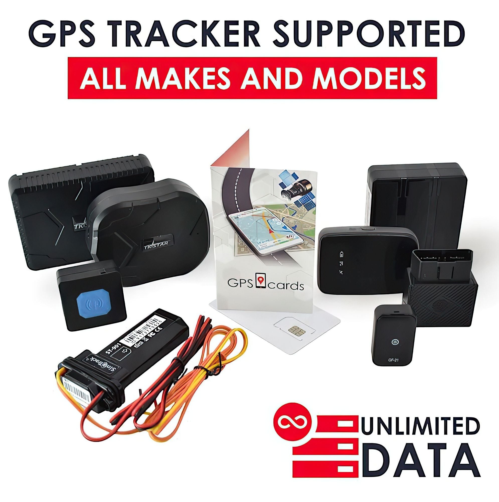 Sim card for Coban GPS408 with Large Magnetic & Portable Battery