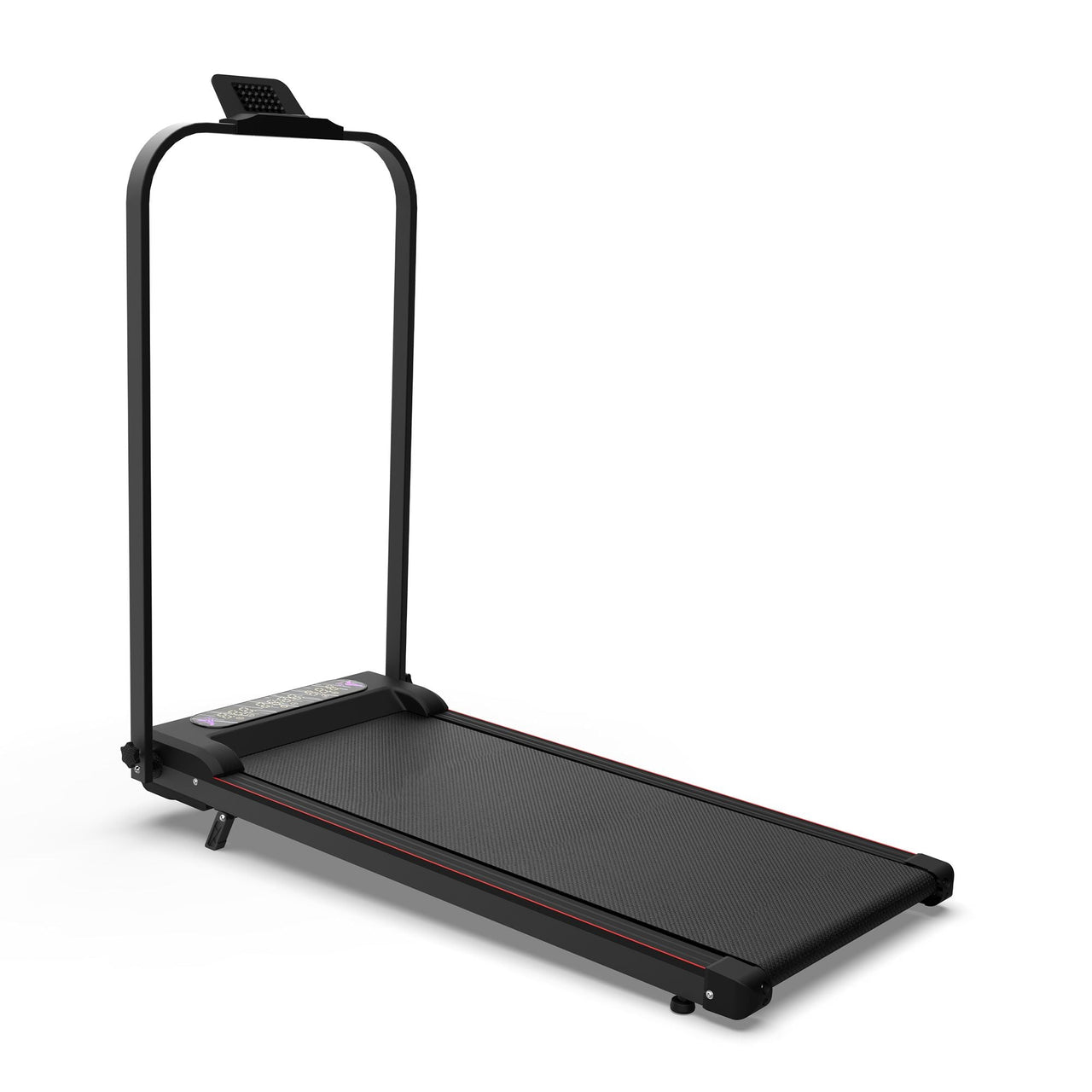 Foldable Treadmill with Handle Bar & Incline, 2 in 1 Upgrade Portable Under Desk Walking Pad and Vibration Pad with Remote Control for Home Office Small Spaces