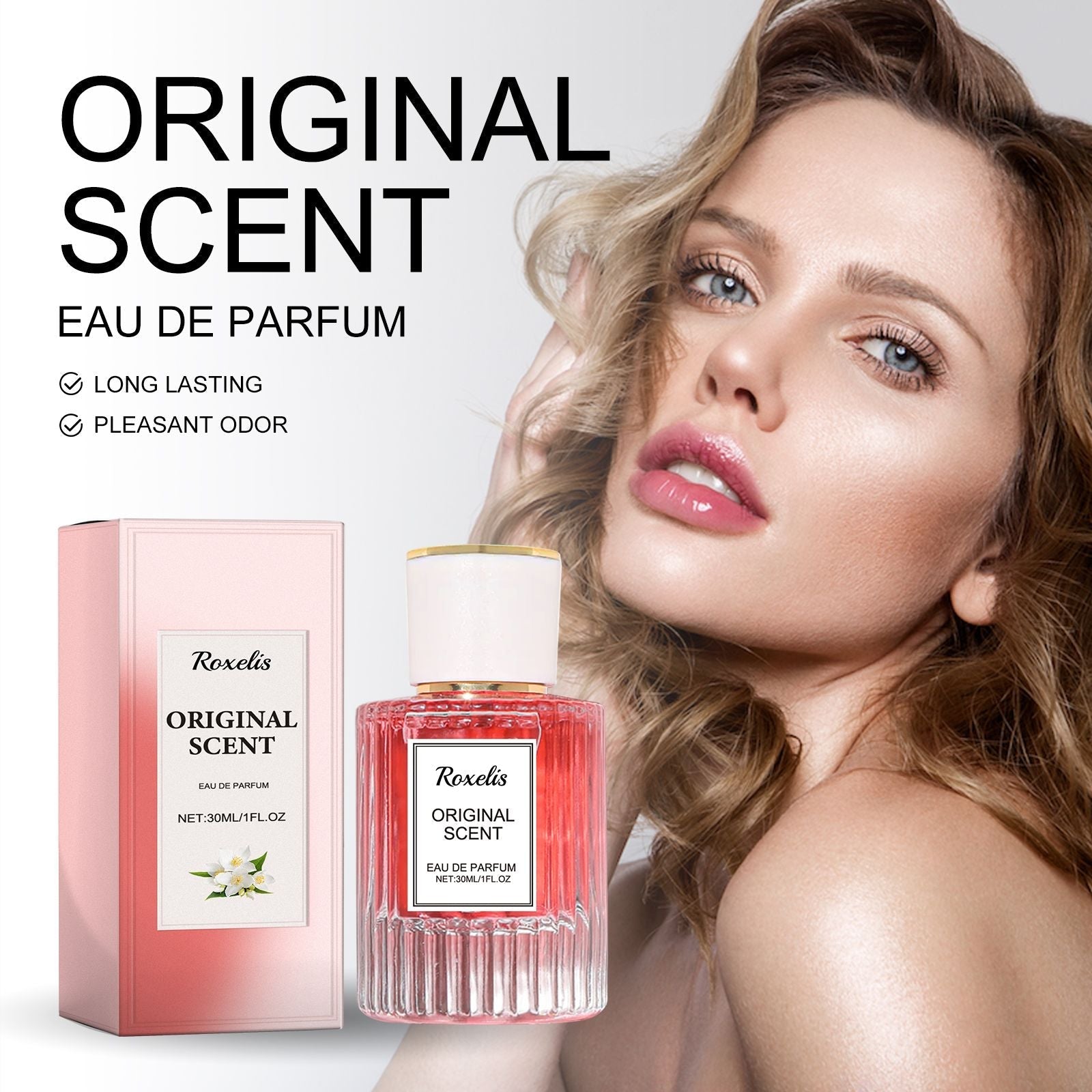 Roxelis Jasmine Pheromone Perfume Wrist, ear and neck natural long-lasting light fragrance delicate elegance exudes feminine charm