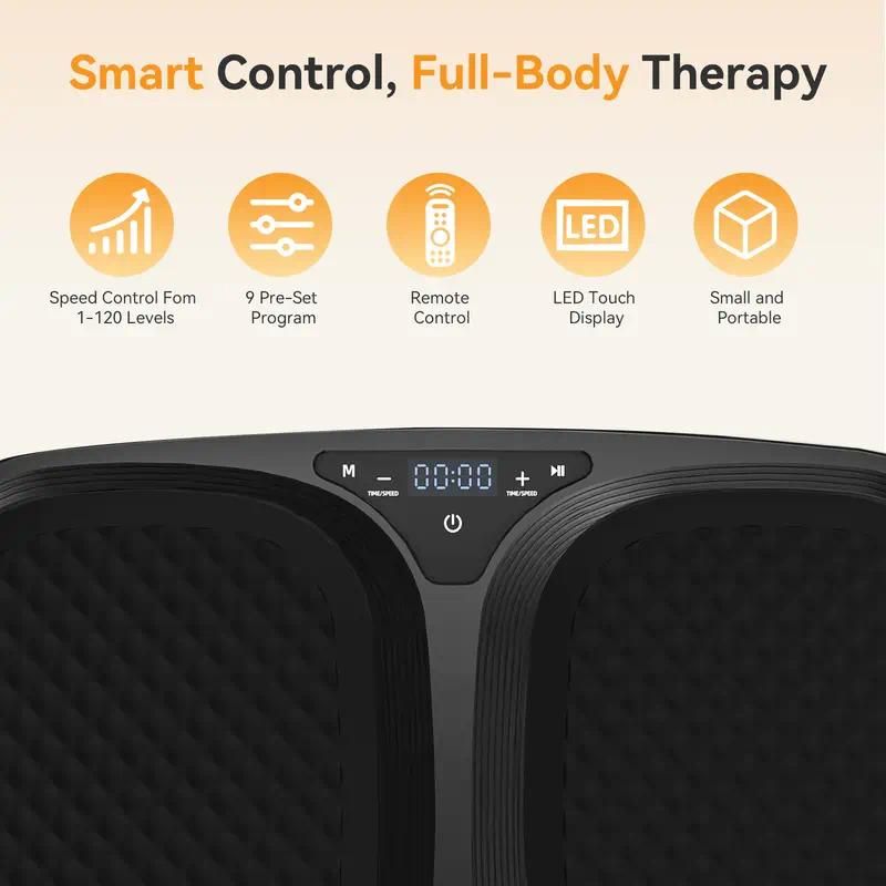 Vibration Plate Exercise Machine for Home Gym, Whole Body Workout Fitness Platform for Weight Loss, Balance Training