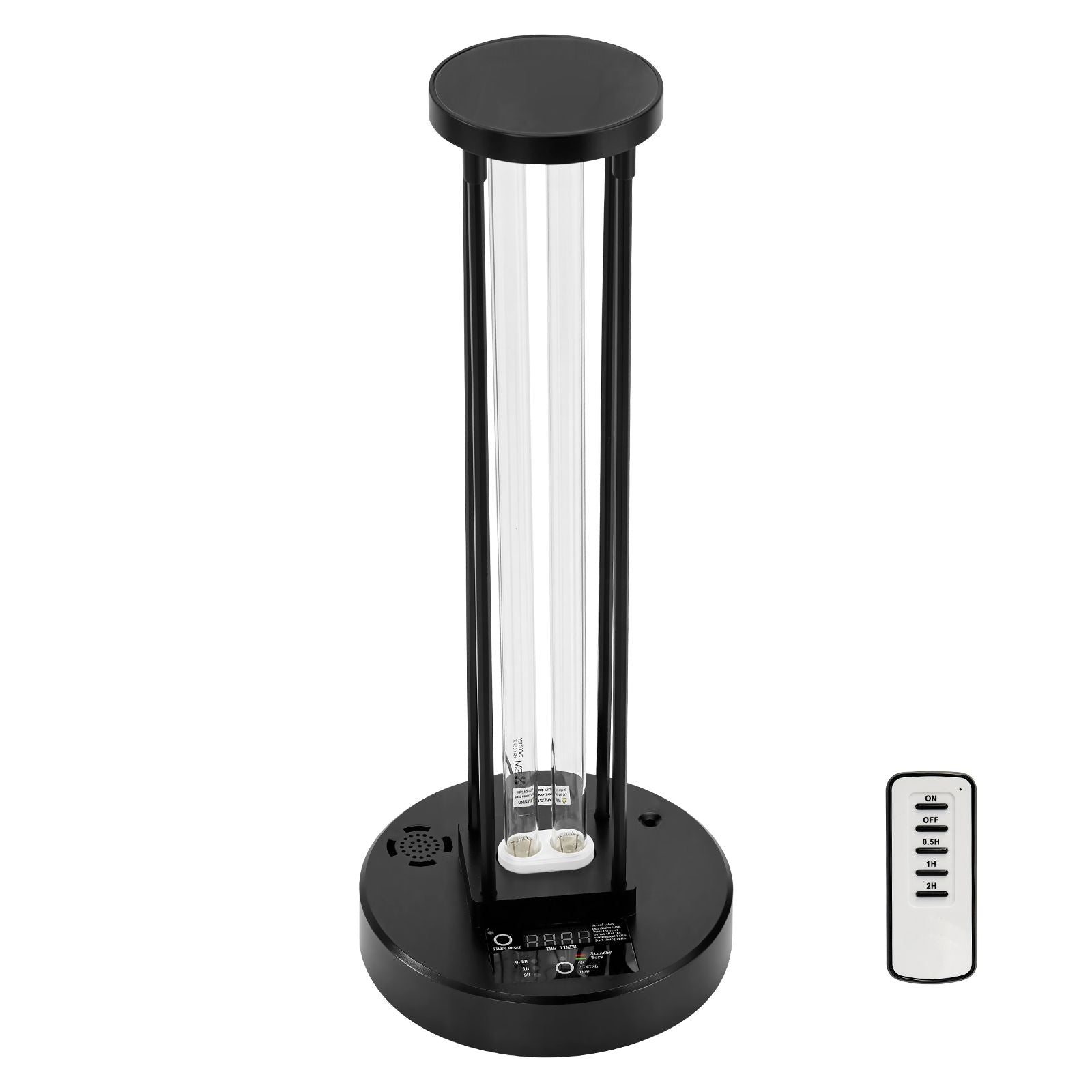 UV Light, 36W Ultraviolet Lamp with Ozone Purifier, UVC Lamp with 30/60/120 Minutes 3-Gear Timer and Remote Control, for Room up to 400 sqft, UVO Lights for Living Room, Bedroom, Hotel, School