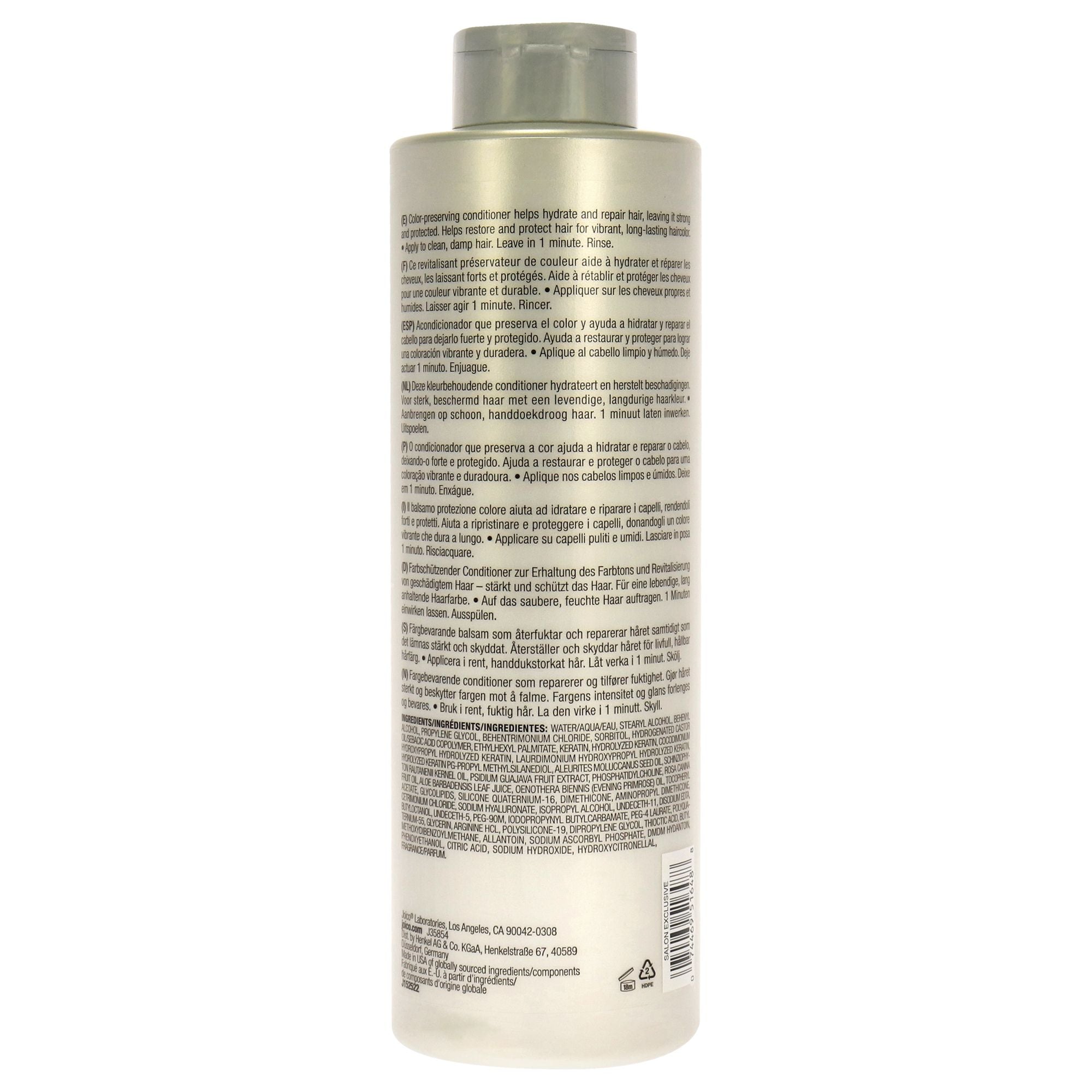 K-Pak Color Therapy Conditioner by Joico for Unisex - 33.8 oz Conditioner