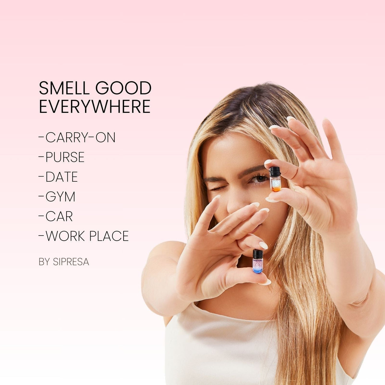 Sipresa Splash'n Shine Hair Perfume Oil 9 Unique Scents in 1 Pack Natural Plant-based Oils 72H Long-Lasting Fragrance 36-PCs Travel Set  Haircare