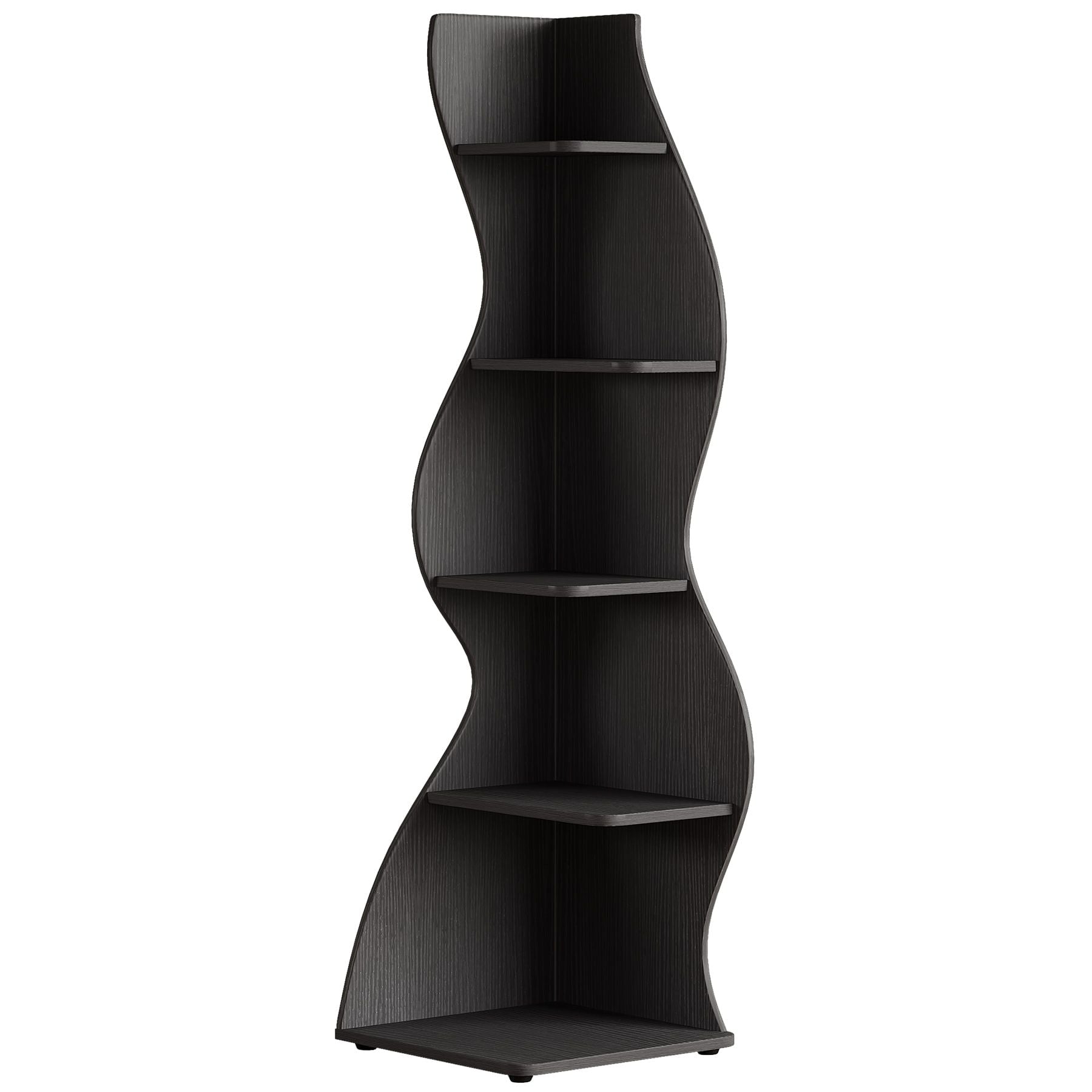 Modern Wall Corner Bookshelf Bookcase