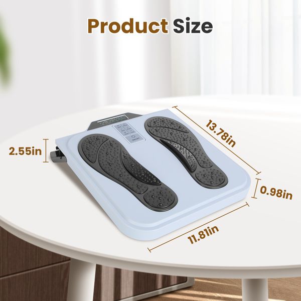 TENS & EMS Foot Massager with 10 Modes & 50 Intensity Levels - Electric Foot Stimulator for Neuropathy, Plantar Fasciitis & Pain Relief - 4 Electrode Pads for Full Body - Cordless with Remote Control