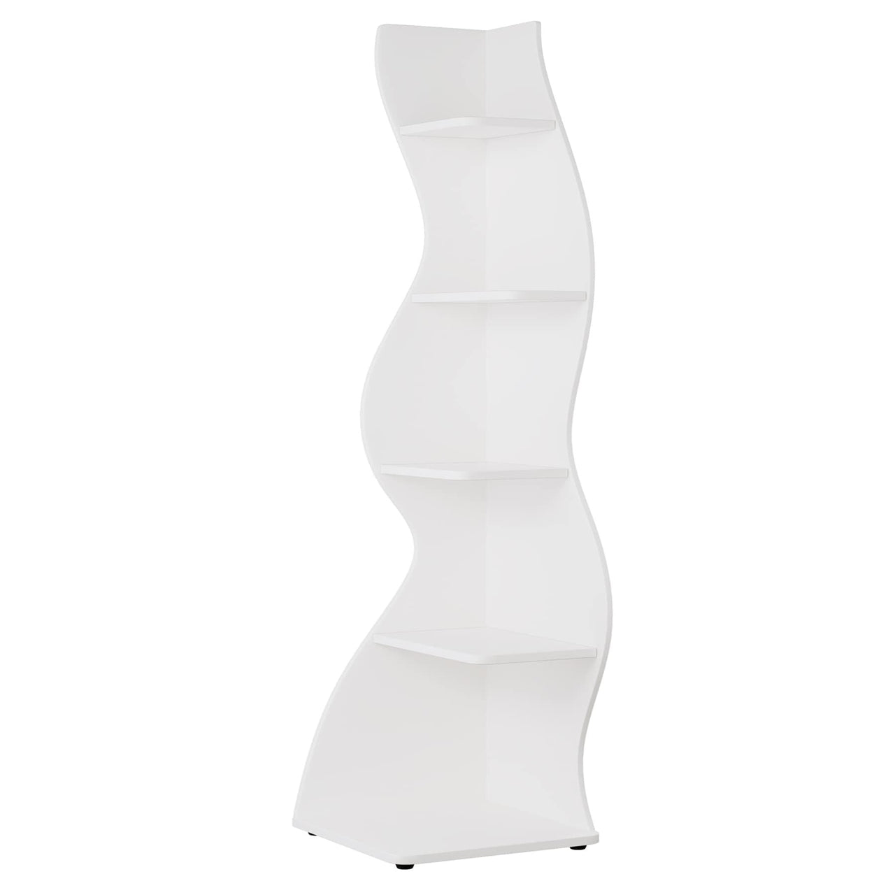 Modern Wall Corner Bookshelf Bookcase
