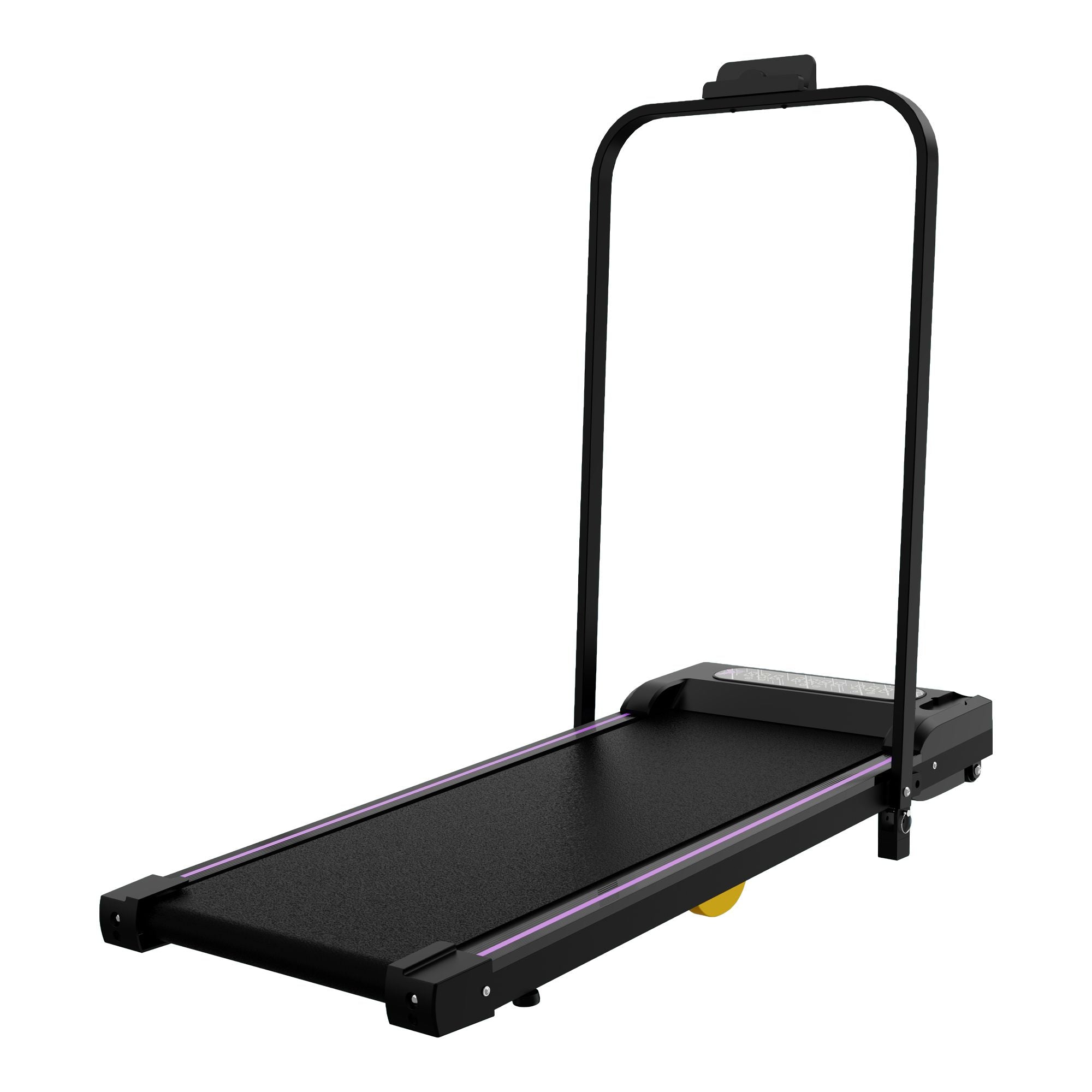 Under Desk Treadmill, Walking Pad, 2 in 1 Portable Treadmill with Handle Remote Control LED Display, Walking Jogging Machine for Home Office Use Black