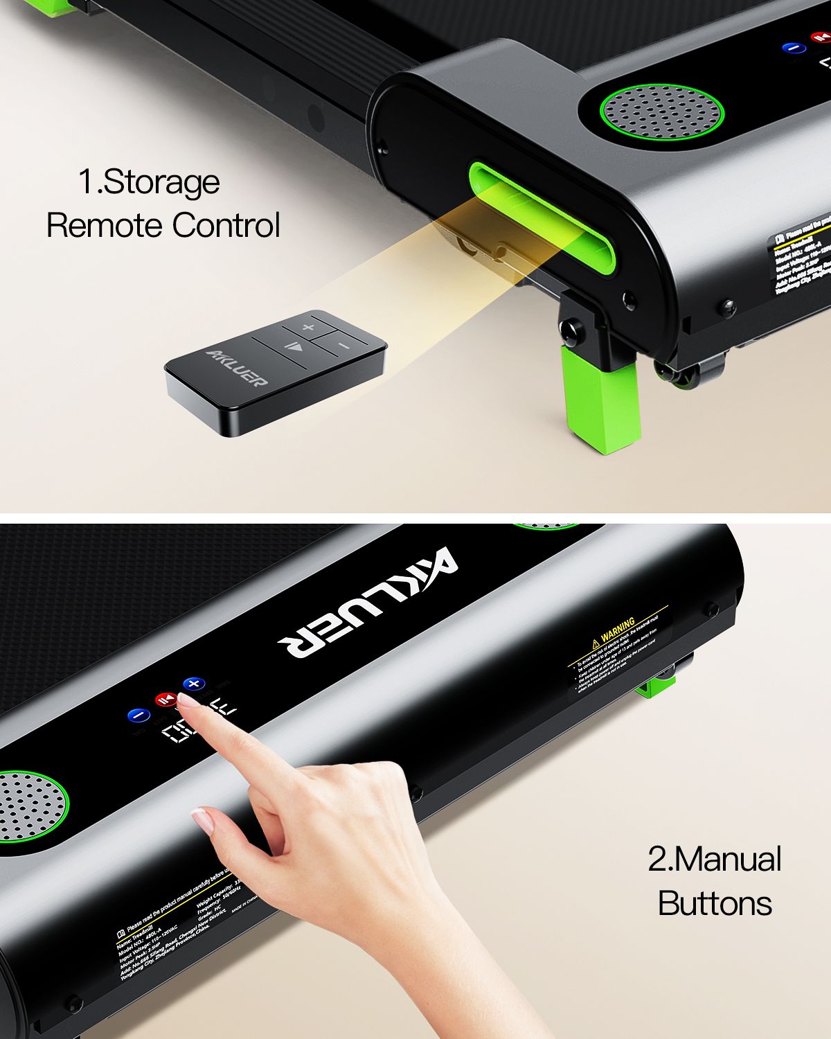 480L-A Under Desk Walking Pad Treadmill