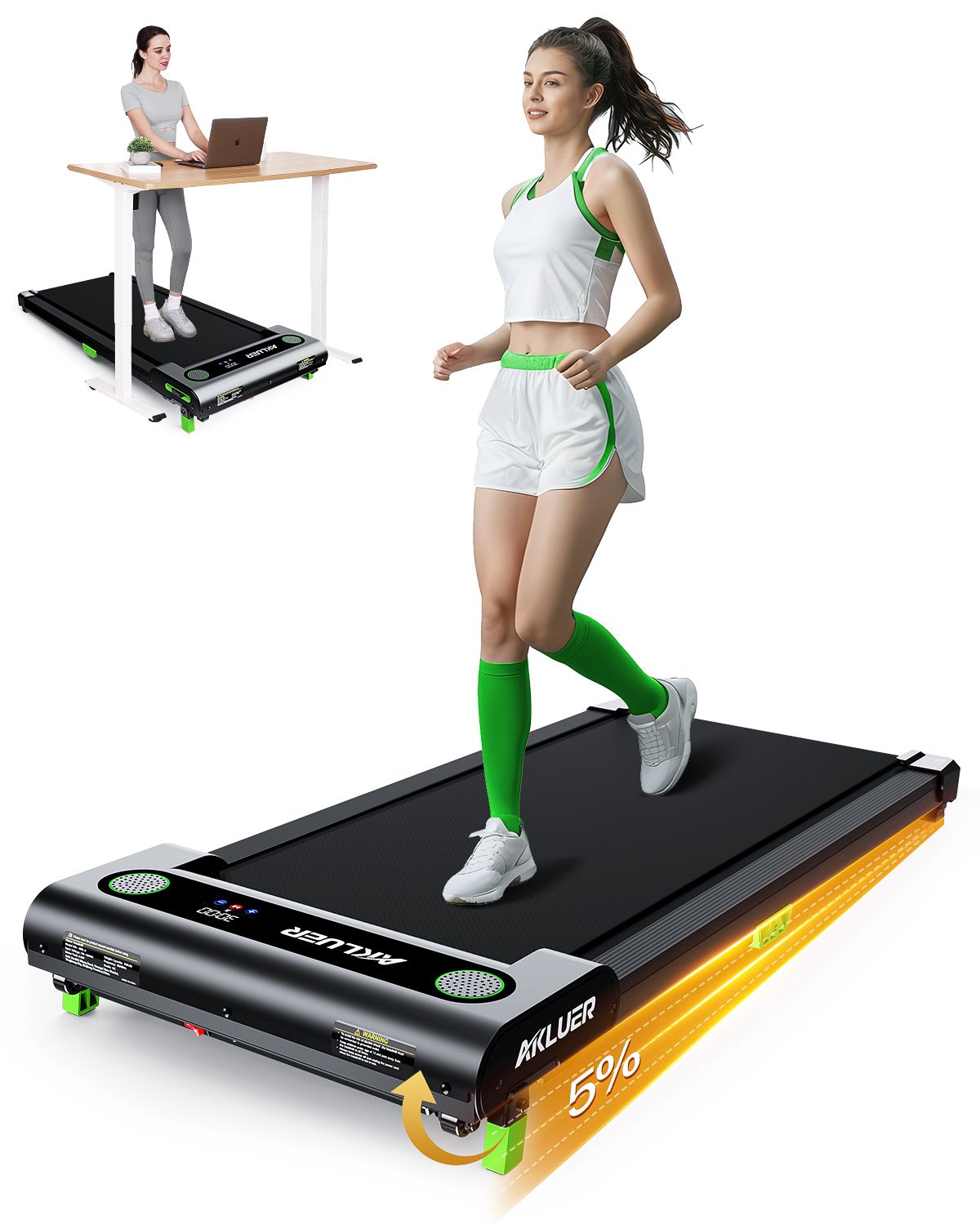 480L-A Under Desk Walking Pad Treadmill