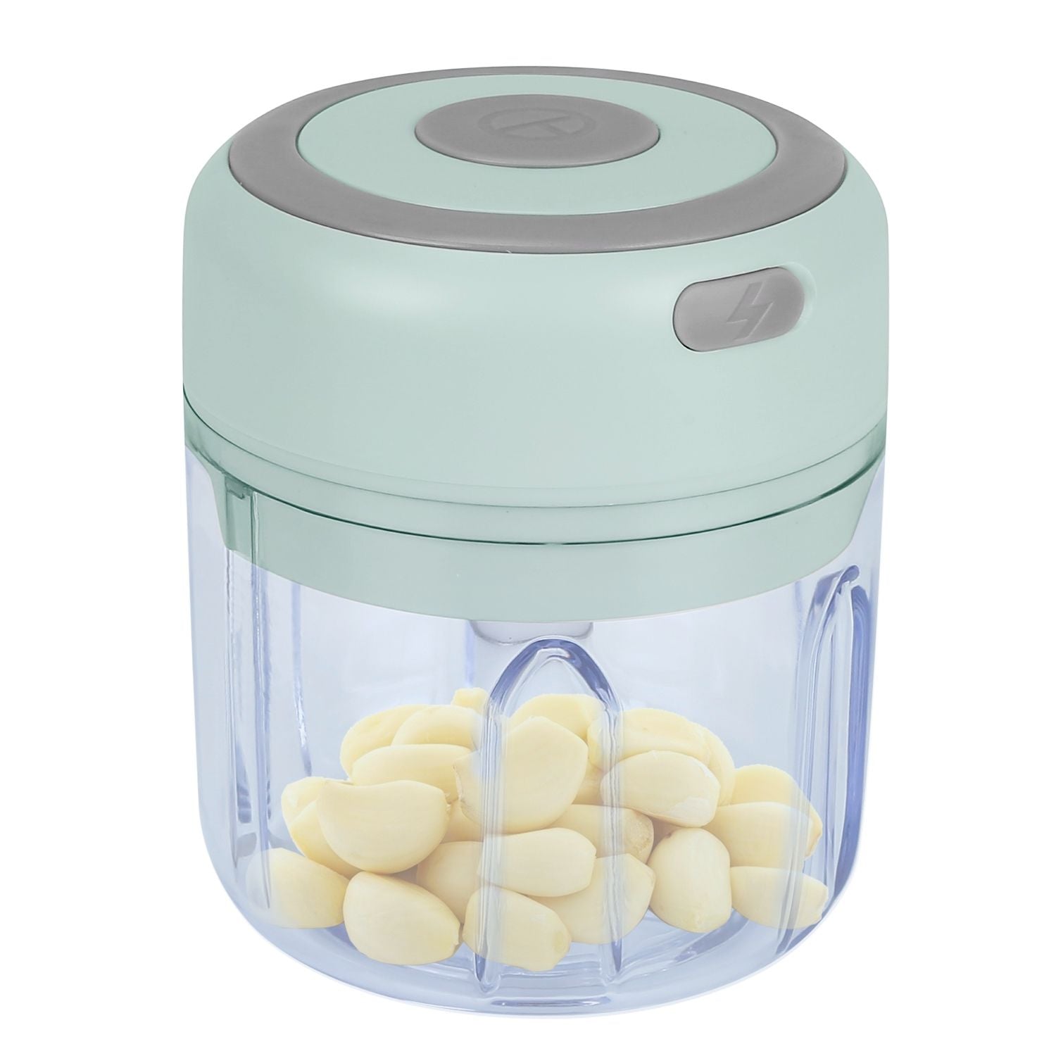Mini Electric Garlic Chopper 8.45OZ Cordless Garlic Mincer Food Chopper