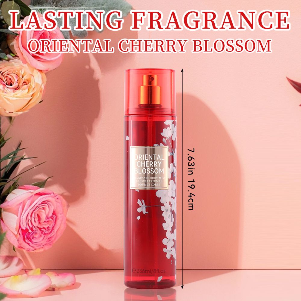 8 Fl.Oz/ Hair And Body Mist for Women, Floral Scented Spray, Refreshing Body Mist, Enduring Fragrance, Ideal for Everyday Use, Dates, Celebrations, And Gifting