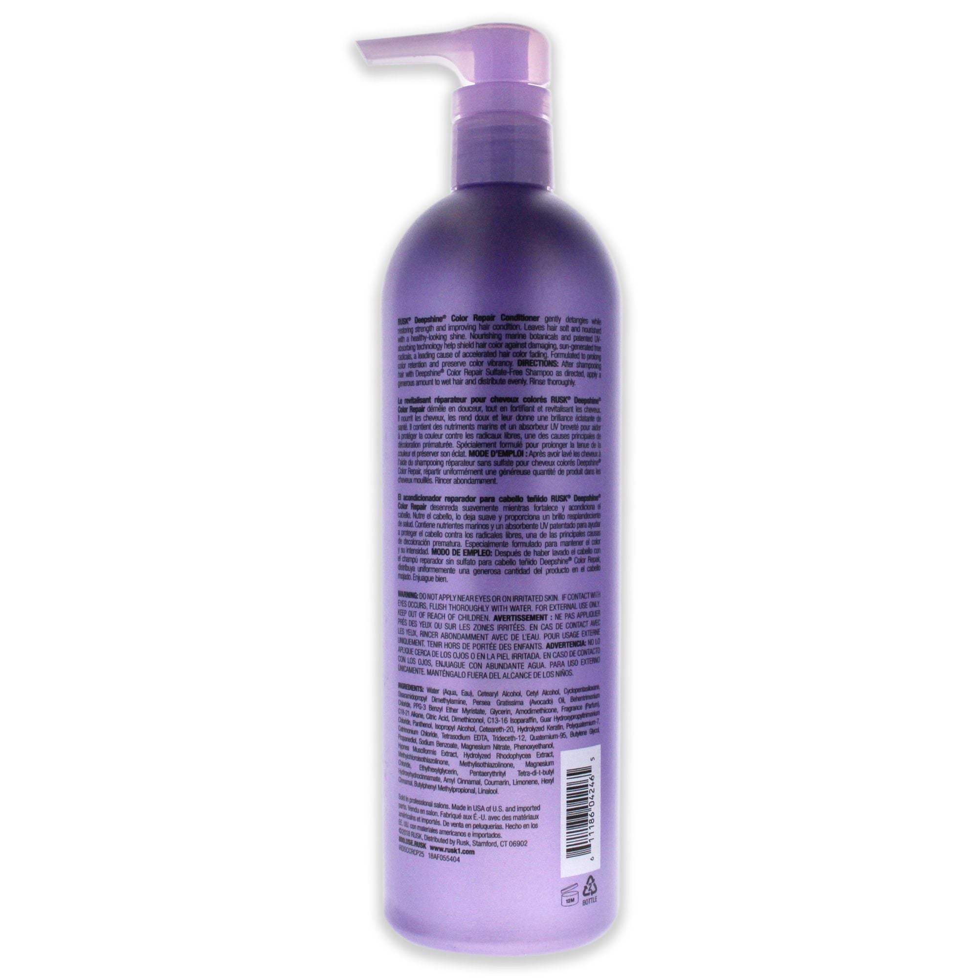 Deepshine Color Repair Conditioner by Rusk for Unisex - 25 oz Conditioner