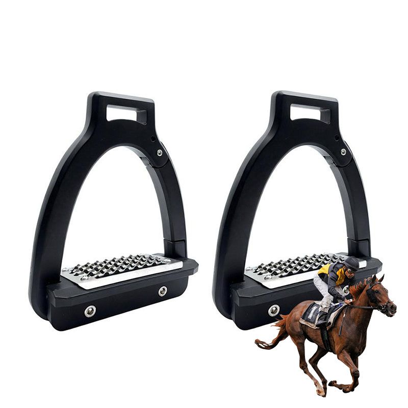 1pair Side-Opening Safety Stirrup for Horse Racing