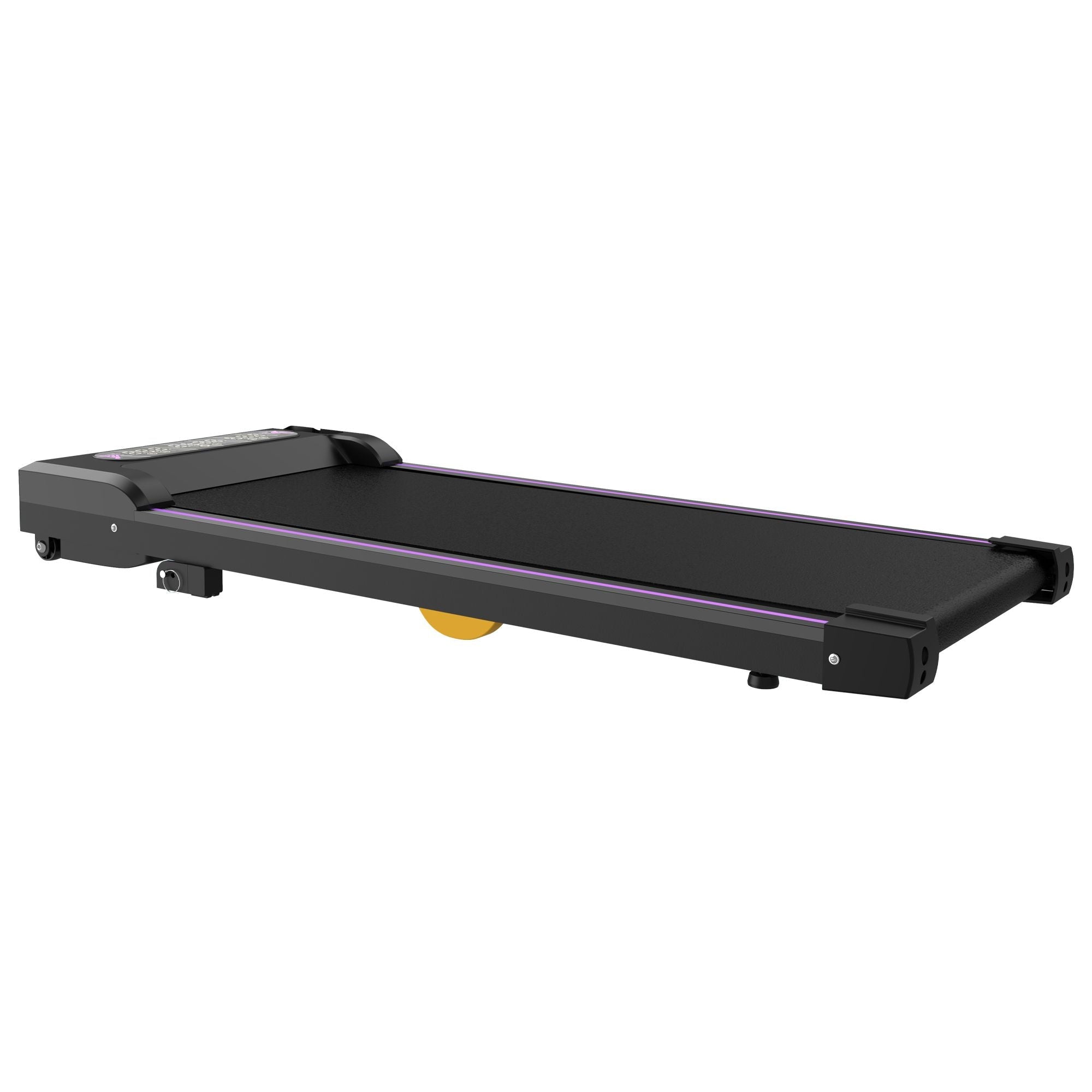 Under Desk Treadmill, Walking Pad, 2 in 1 Portable Treadmill with Handle Remote Control LED Display, Walking Jogging Machine for Home Office Use Black