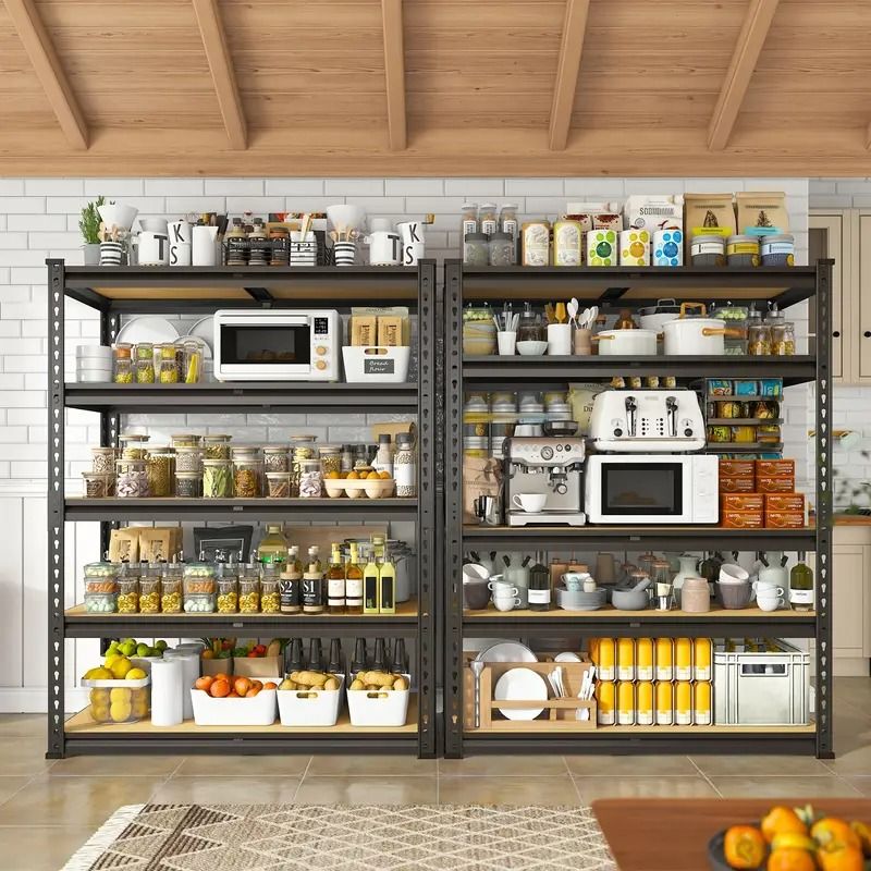 5-Tier Metal Garage Shelving Unit, Adjustable Storage Rack 35.5