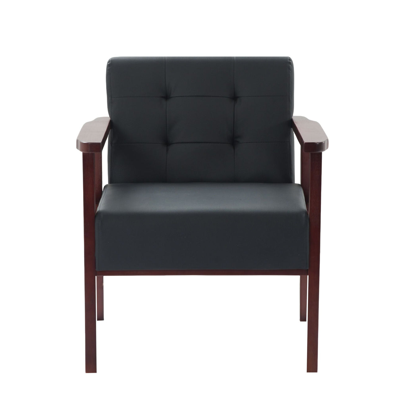 Wood Frame Accent Armchair