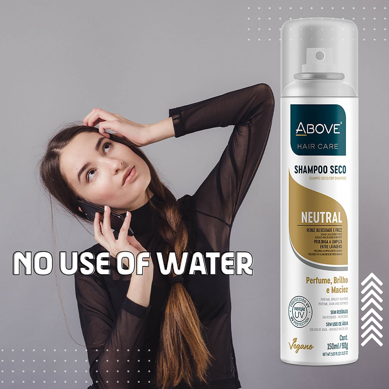 ABOVE Neutral - Dry Shampoo - Absorbs Excess Oil Between Washes - Gives Softness and Shine to Your Strands - Does Not Leave Residue - Prevents Bad Odors with Lime and Tangerine Notes - 3.17 oz