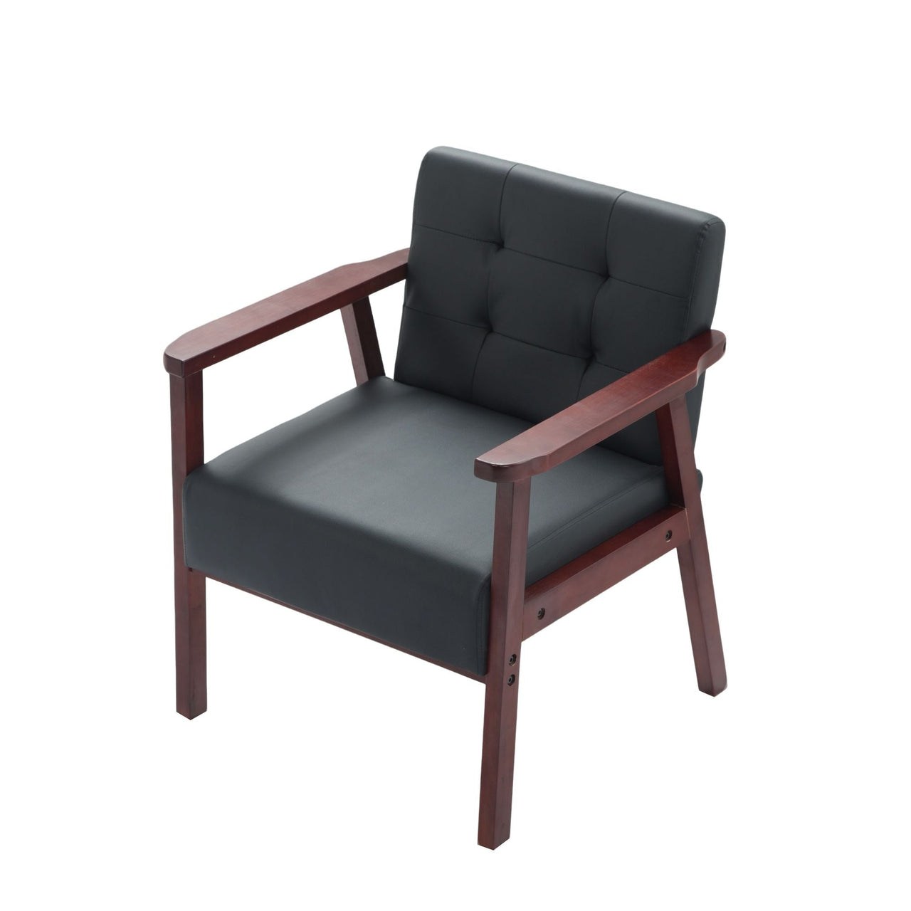 Wood Frame Accent Armchair