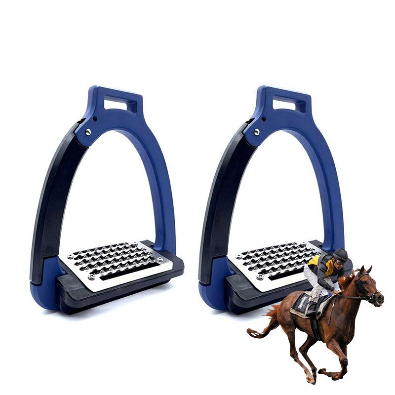 1pair Side-Opening Safety Stirrup for Horse Racing