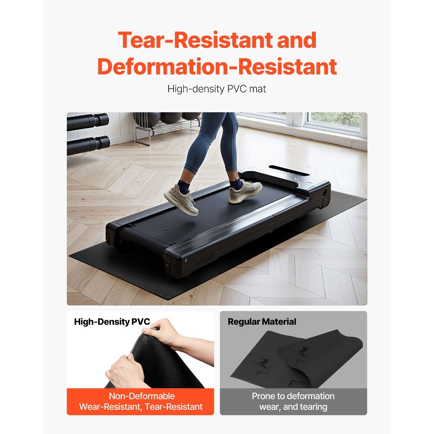 Treadmill Mat for Carpet Floor, 1/4