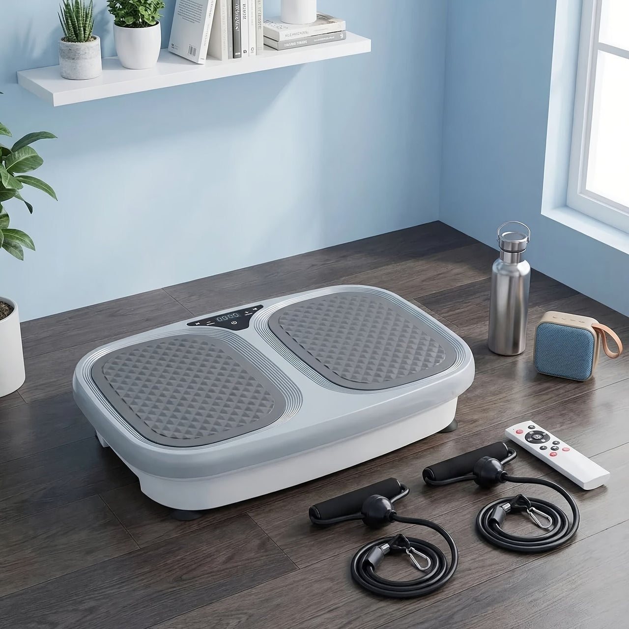 Vibration Plate Exercise Machine for Home Gym, Whole Body Workout Fitness Platform for Weight Loss, Balance Training