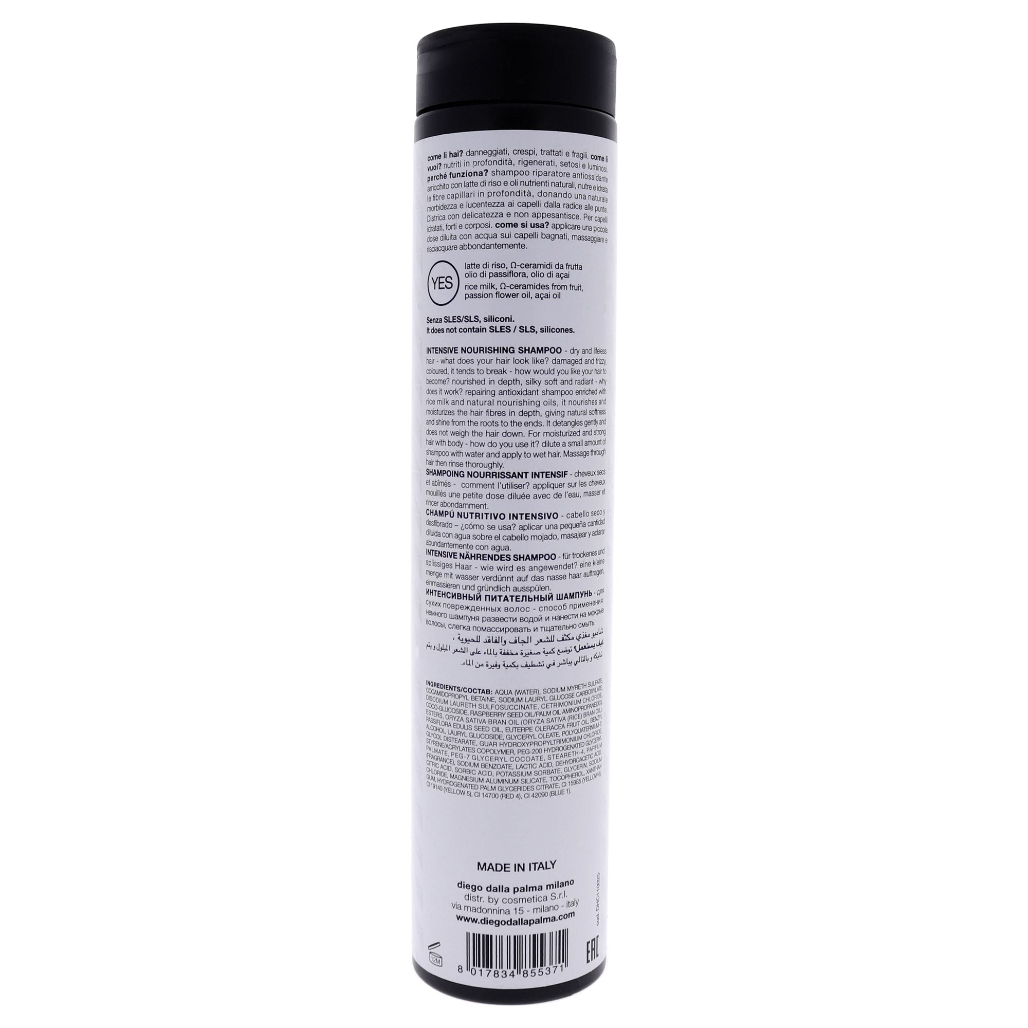 Saniprincipi Intensive Nourishing Shampoo by Diego Dalla Palma for Unisex - 8.5 oz Shampoo