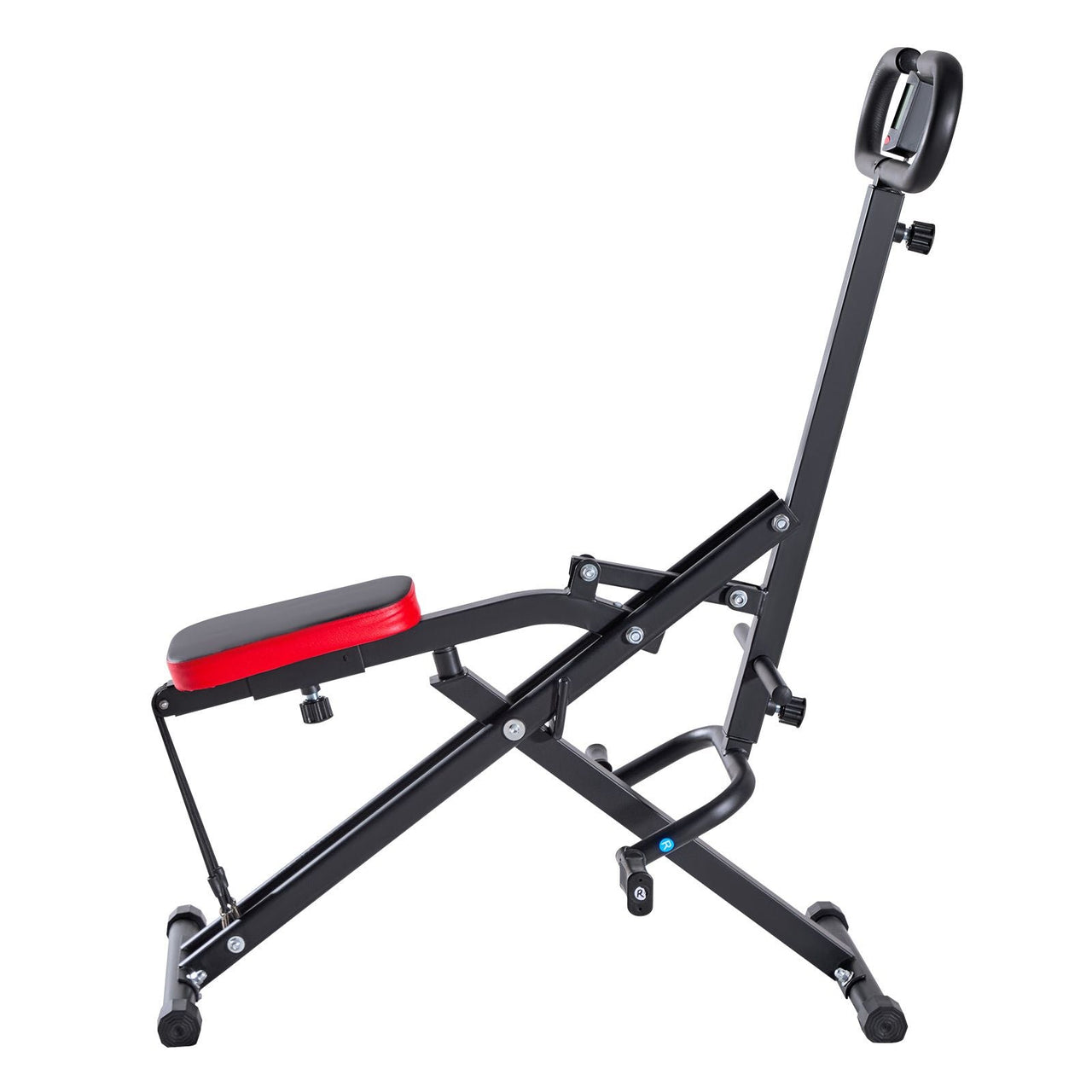 Squat Machine, Deep Squat Rowing Machine for Home, Easy Setup & Foldable Exercise Equipment, Glute Trainer Machine with 3 High-Strength Resistance Bands, Glutes & Leg Home Workout Machine, Black