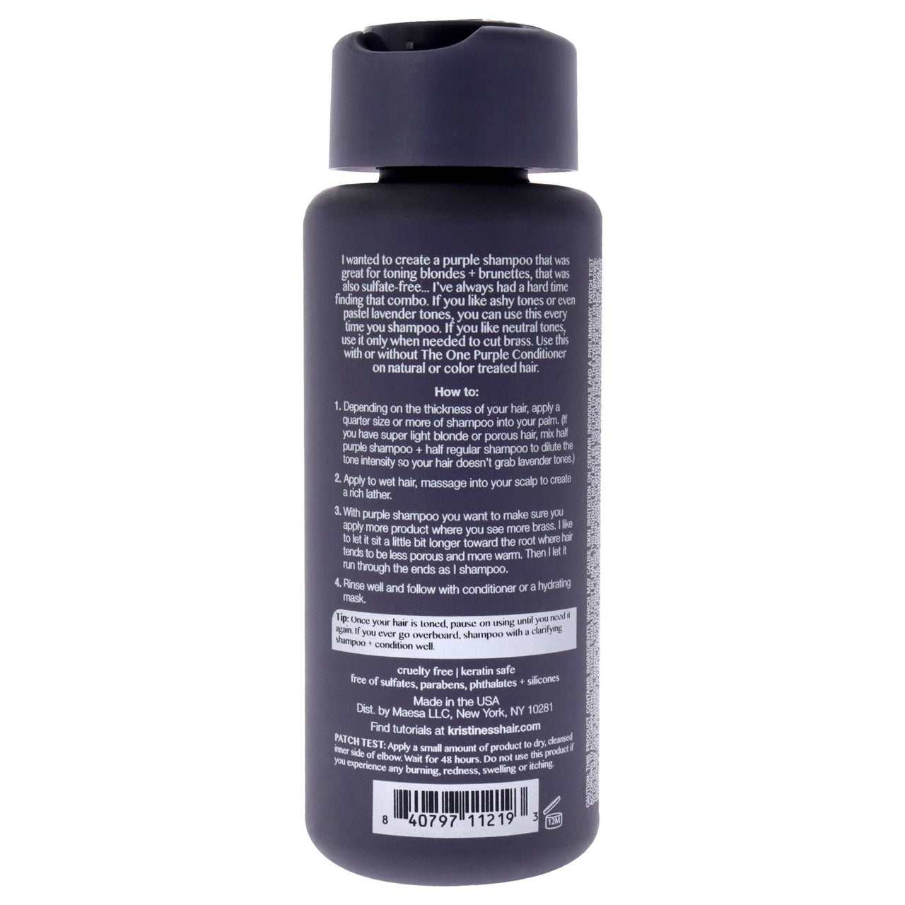 The One Purple Shampoo by Kristin Ess for Unisex - 10 oz Shampoo