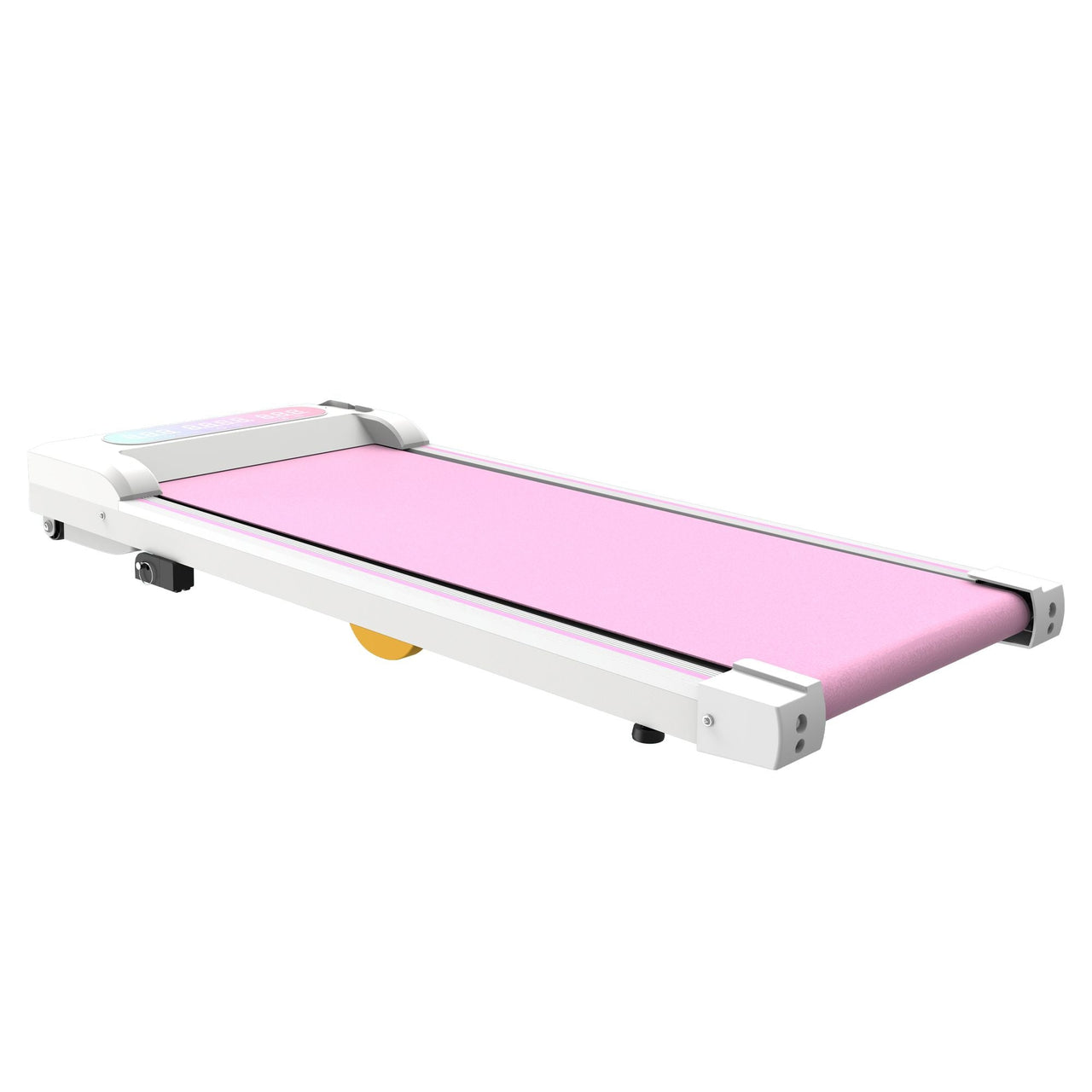 Under Desk Treadmill with Incline, Walking Pad, 2 in 1 Portable Treadmill with Handle Remote Control LED Display, Walking Jogging Machine for Home Office Use Pink