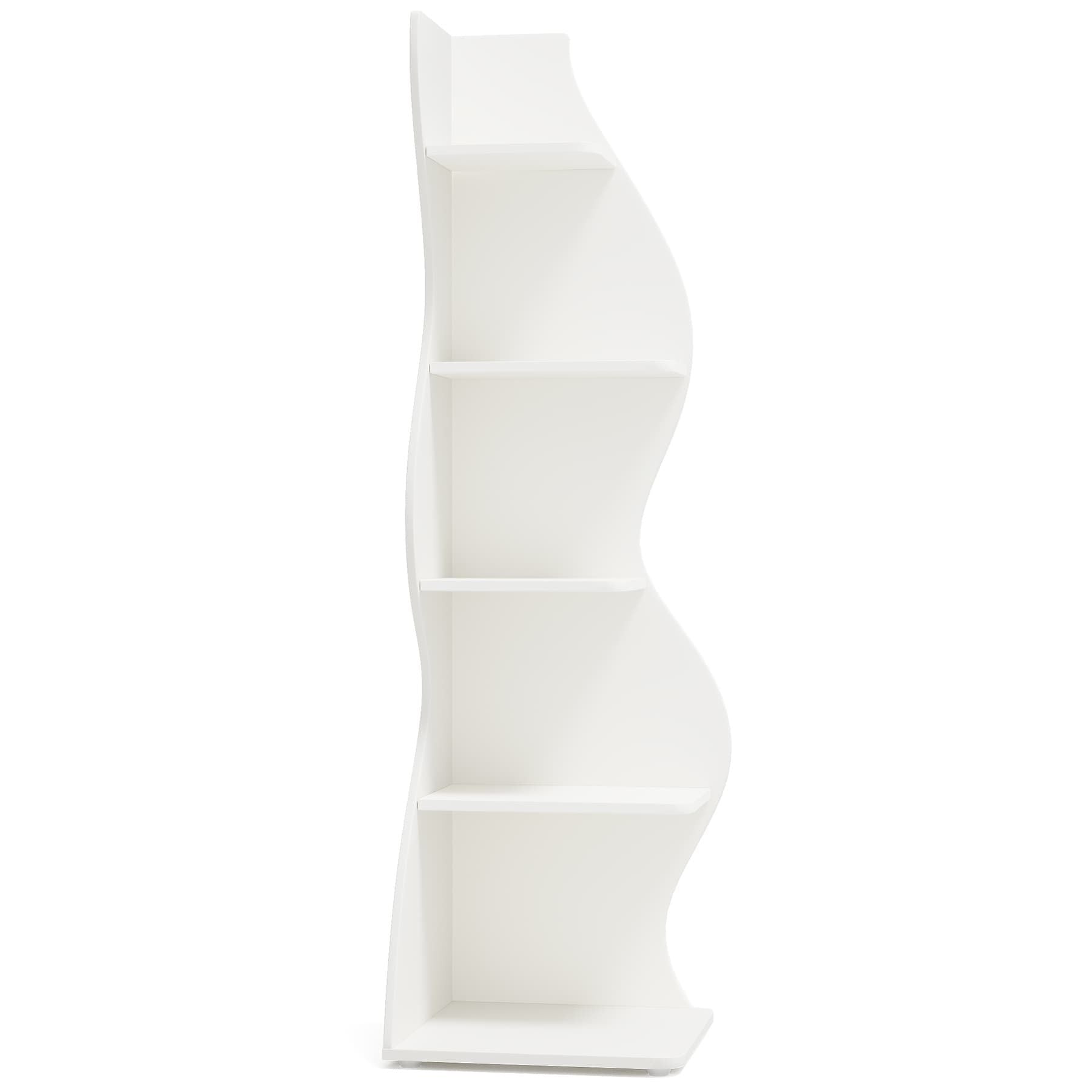 Modern Wall Corner Bookshelf Bookcase