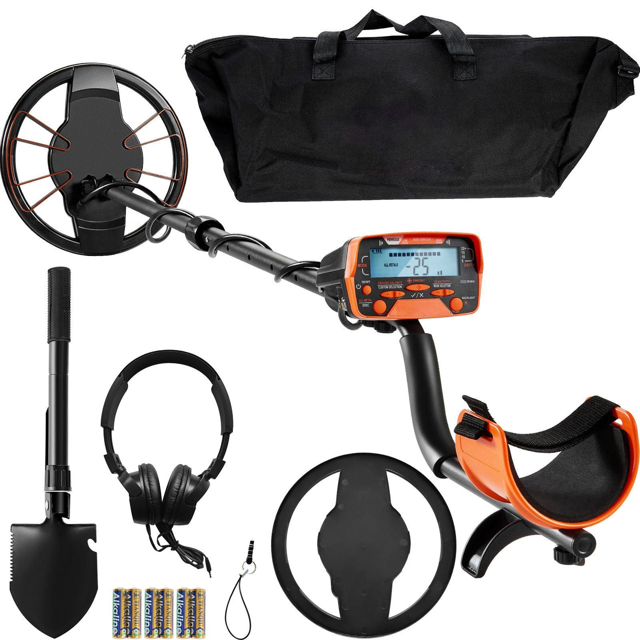 Metal Detector for Adults & Kids, 10 Inch Waterproof Search Coil with LCD Display 7 Modes, Adjustable 41''-52'' Aluminum Stem, DSP Chip Higher Accuracy Gold Detector 10'' Detection Depth