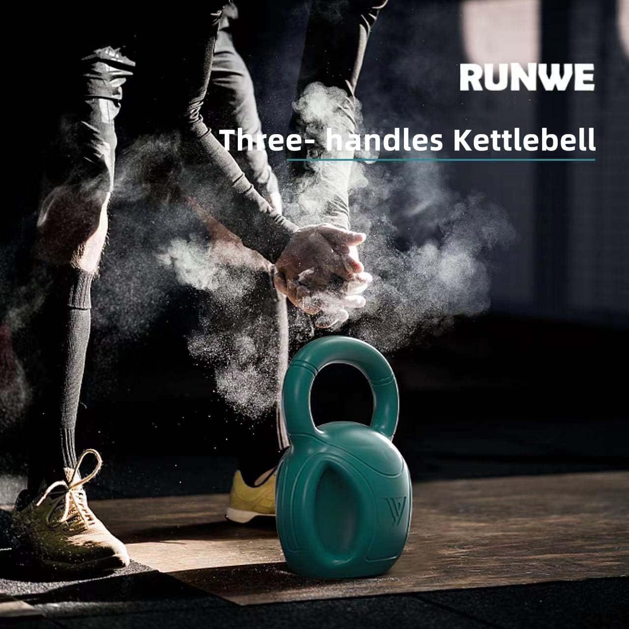3 Handle Kettlebells Weight - Weight for Women Options 5, 10, 15 and 20 LB for Russian Twists AB Exercise, Weightlifting and Core Fitness Exercise Home Gym [Single in Sold]