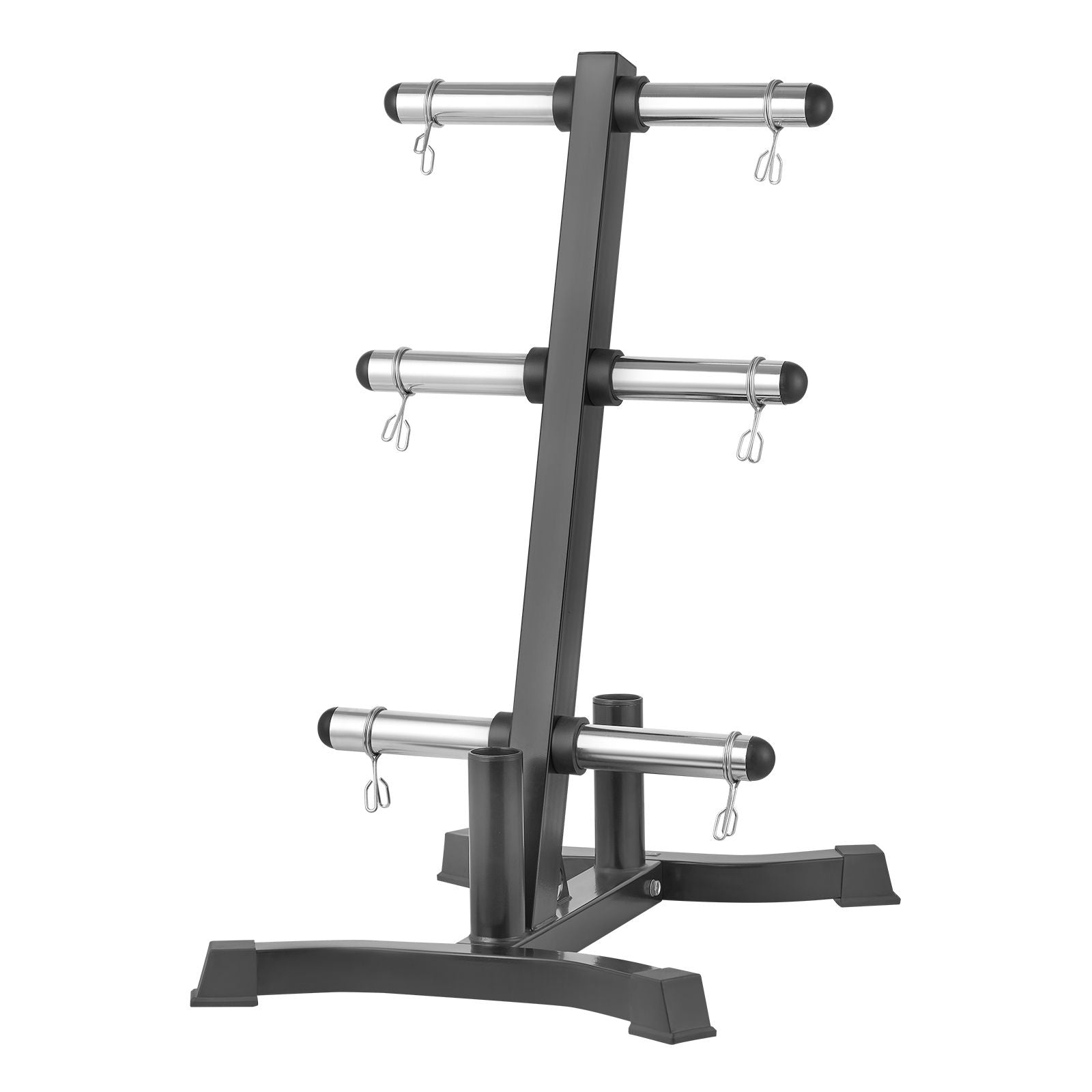 Weight Plate Rack, L Frame Weight Plate Tree for 2-Inch Weight Plates, Standard Weight Plate Tree, 1000 lbs Load Capacity Weight Storage Holder, Home Gym Barbell Rack Storage Stand, Black