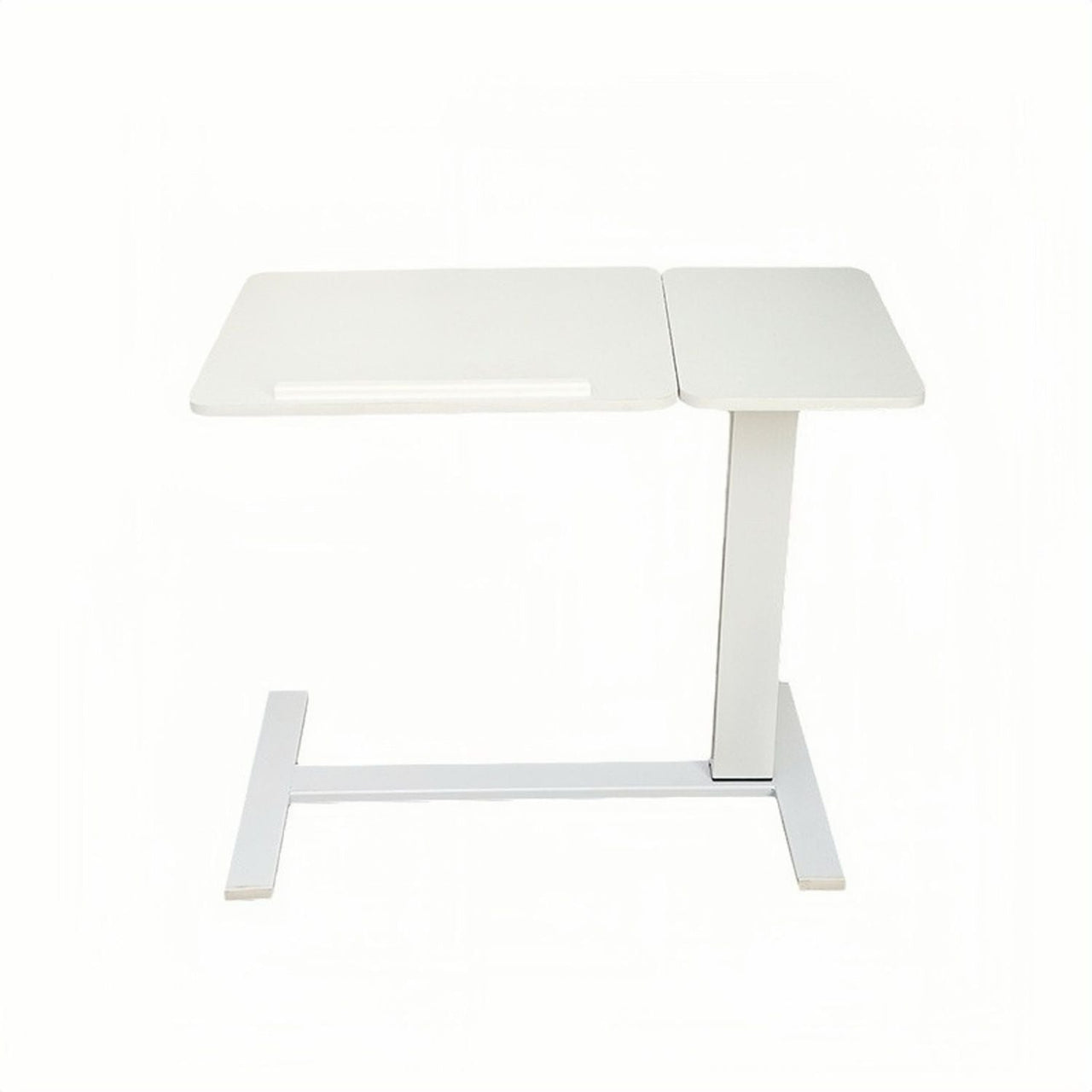 Overbed Bedside Desk Mobile Rolling Laptop Stand Tilting Overbed Table with Wheels Height Adjustable Tray Table for Laptop Bed Sofa Side Table ,Bedside Table(WHITE)