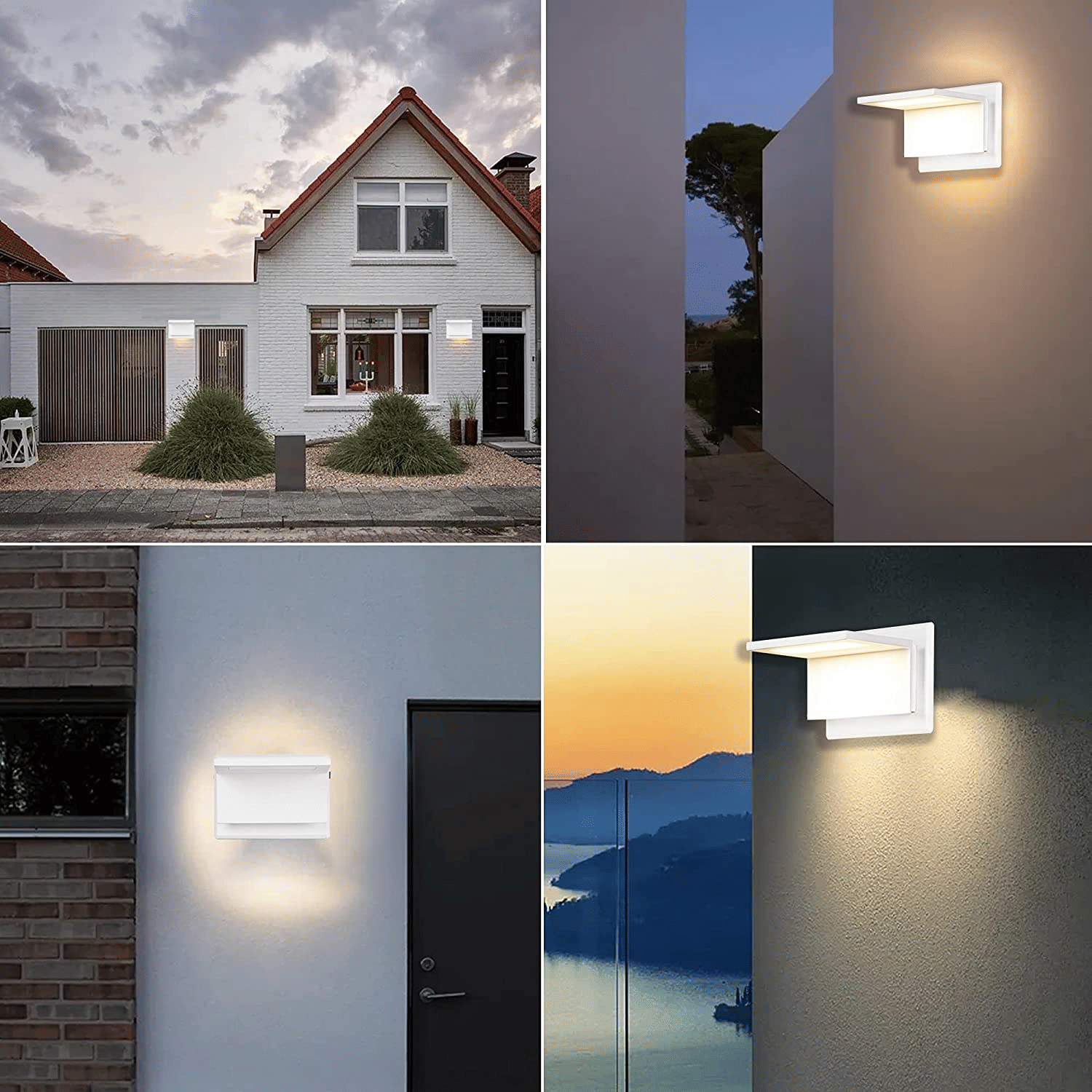 Inowel Wall Light Outdoor LED Wall Mount Lamp Modern Wall Mount Sconce Lantern Fixture for Porch Front Door 17309