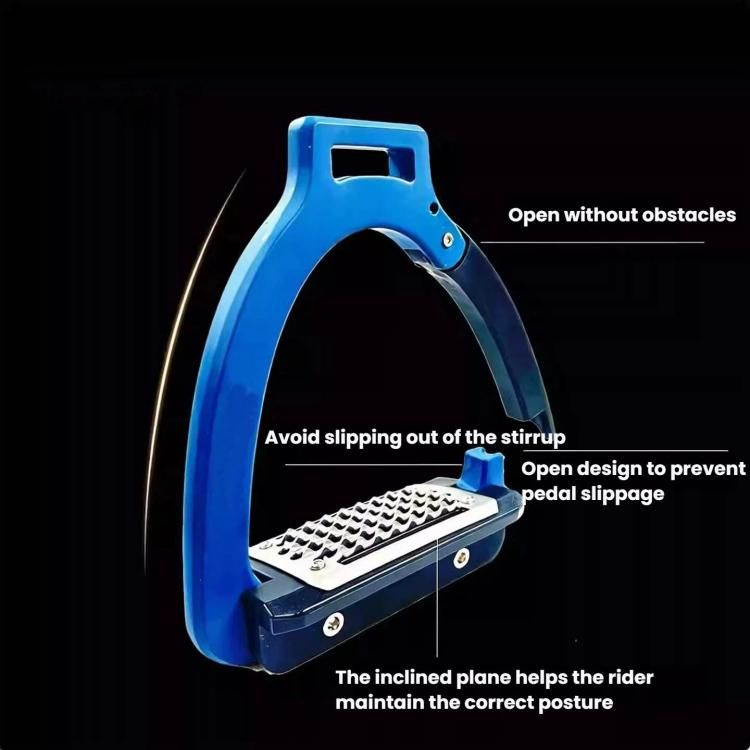1pair Side-Opening Safety Stirrup for Horse Racing