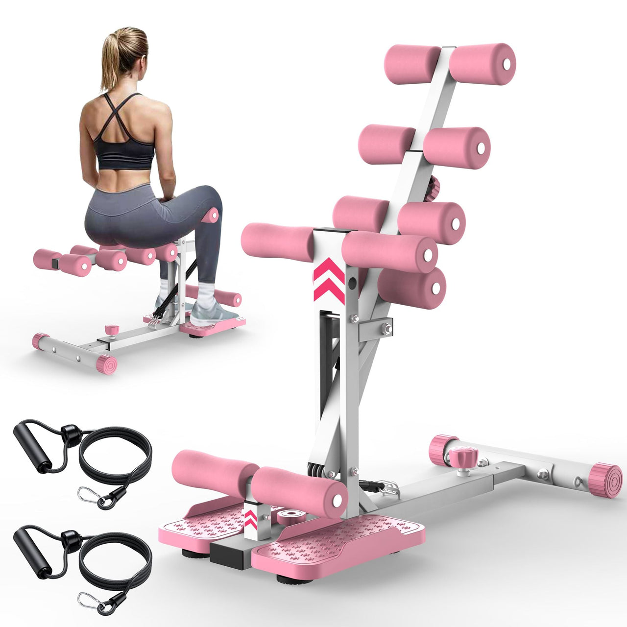 Deep Squat Machine for Home-Glutes Trainer Machine with Resistance Bands Squat Assist Trainer for Core & Legs Workout Ideal for Home Gym, Apartment & Office