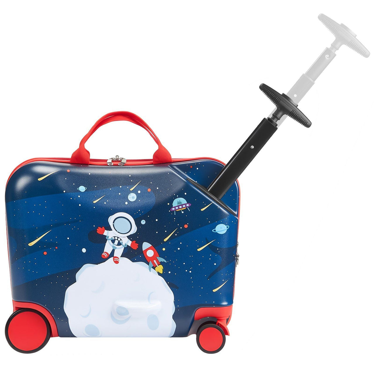Ride-on Luggage 18-inch Lightweight Kids Scooter Suitcase with Wheels