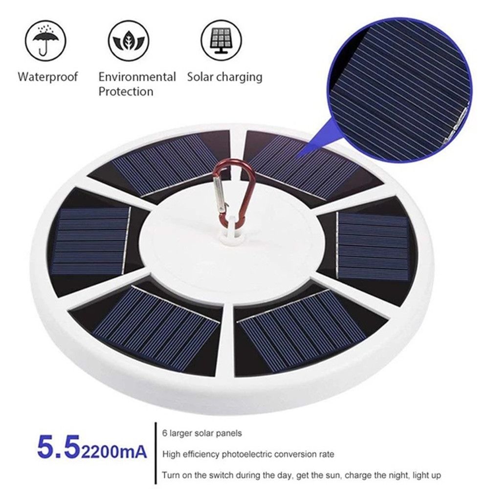 42 LED Solar Flagpole Light Garden Umbrella Light Outdoor Waterproof Landscape Street Flag Pole Lamp For Tent Camping(TK Temu Self Collection)
