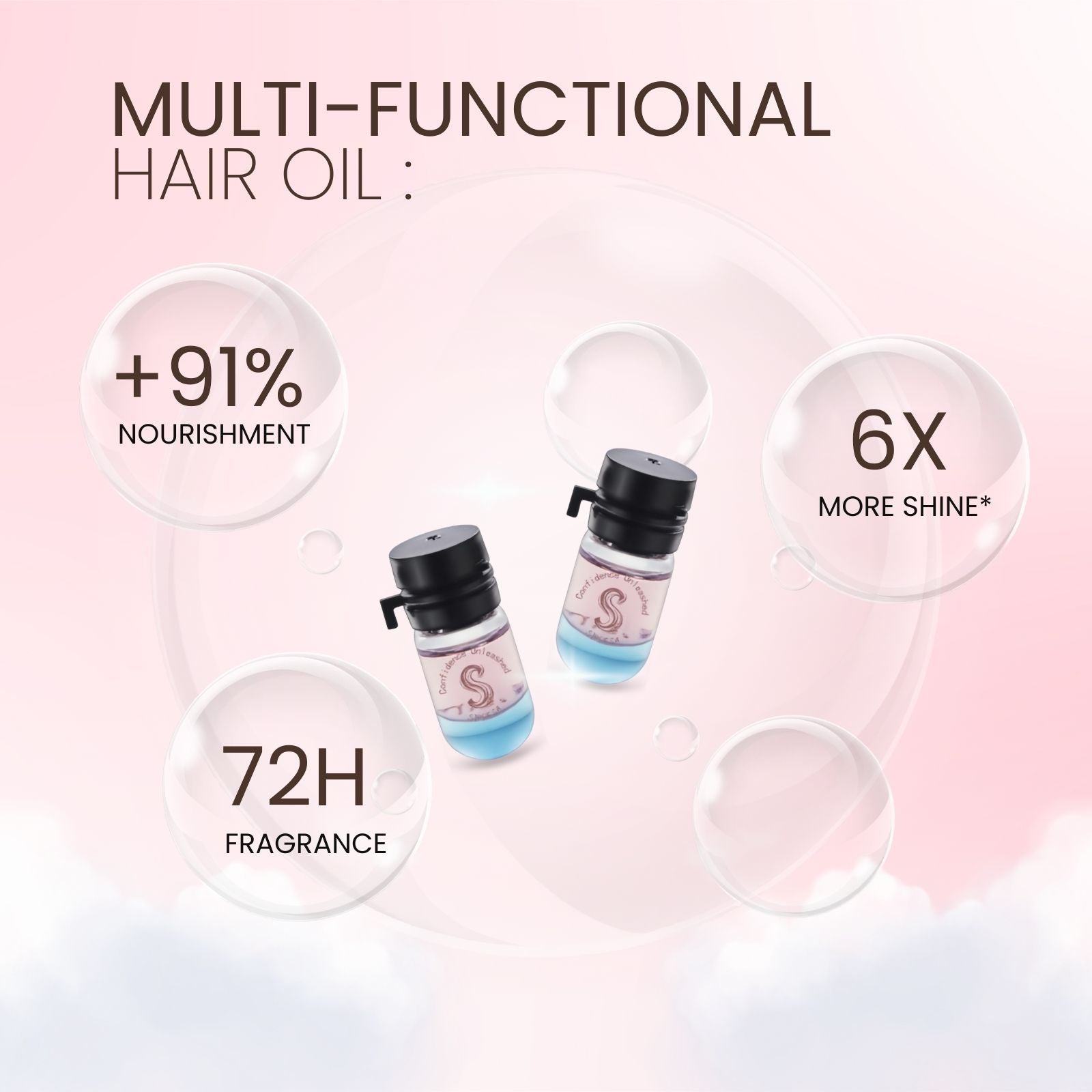 Sipresa Splash'n Shine Hair Perfume Oil 9 Unique Scents in 1 Pack Natural Plant-based Oils 72H Long-Lasting Fragrance 36-PCs Travel Set  Haircare