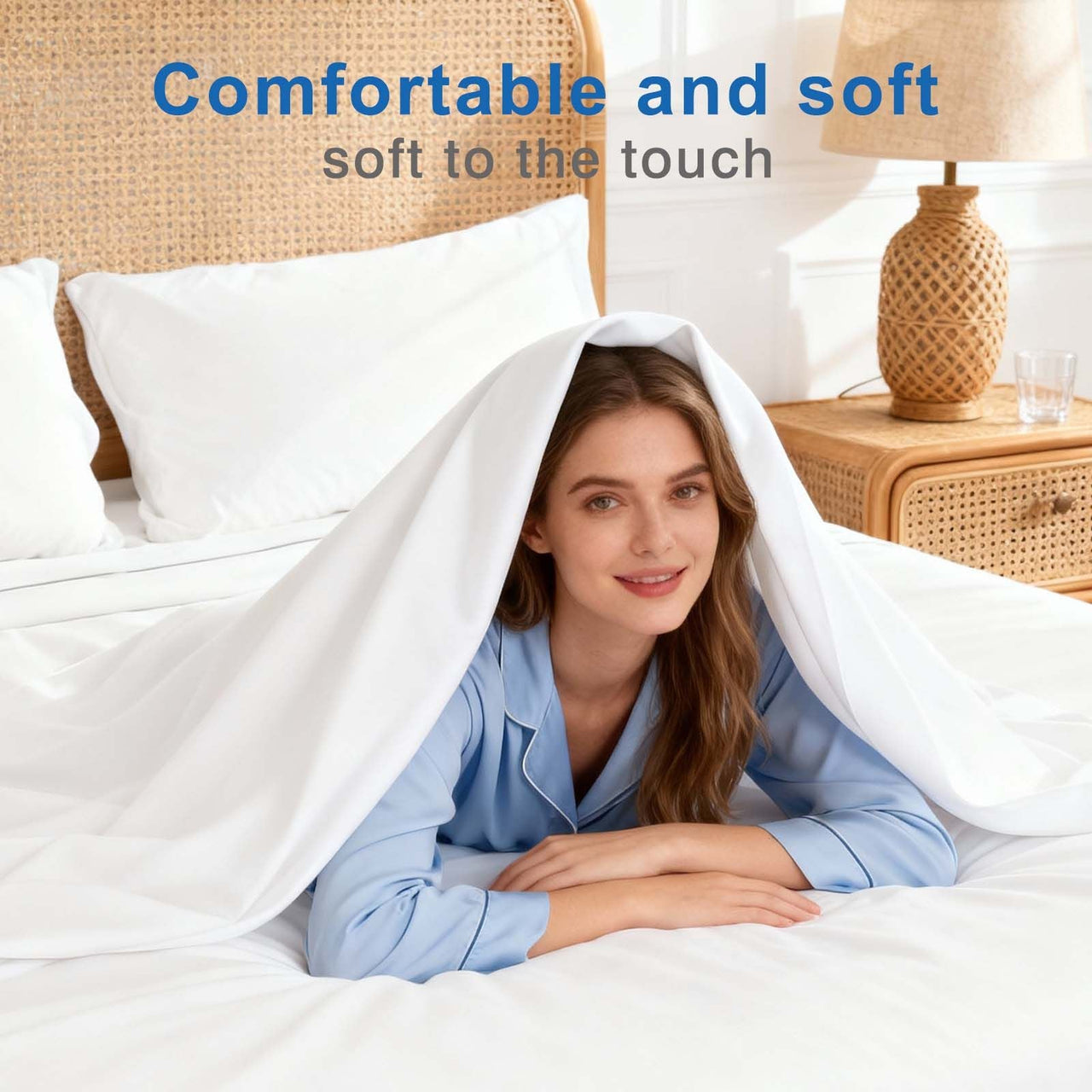 4pcs ultra-soft 85g sheet and pillowcase set, soft solid color, machine washable, suitable for all seasons, Christmas comfortable bedding set, available for single, double, king, and queen beds.
