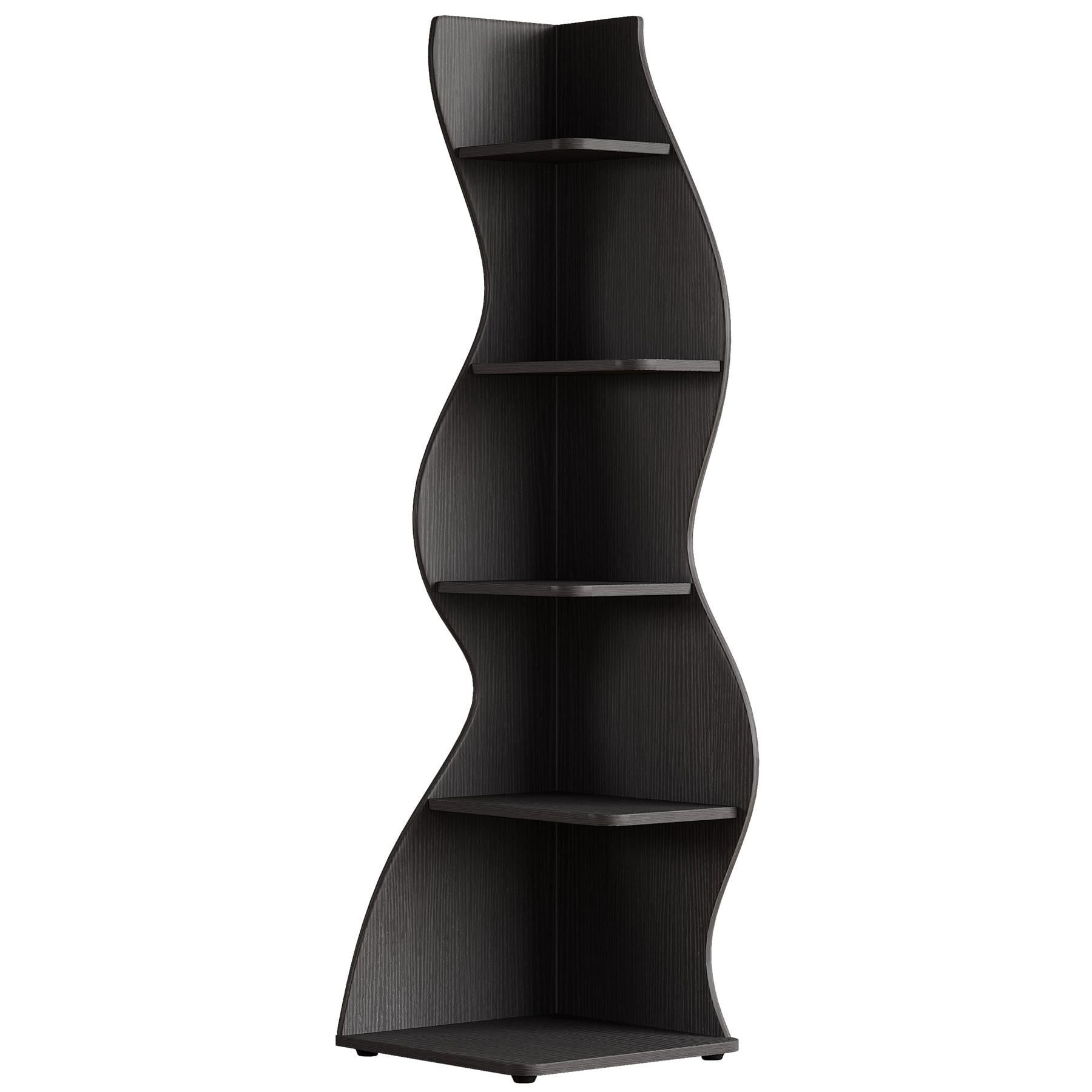 Modern Wall Corner Bookshelf Bookcase