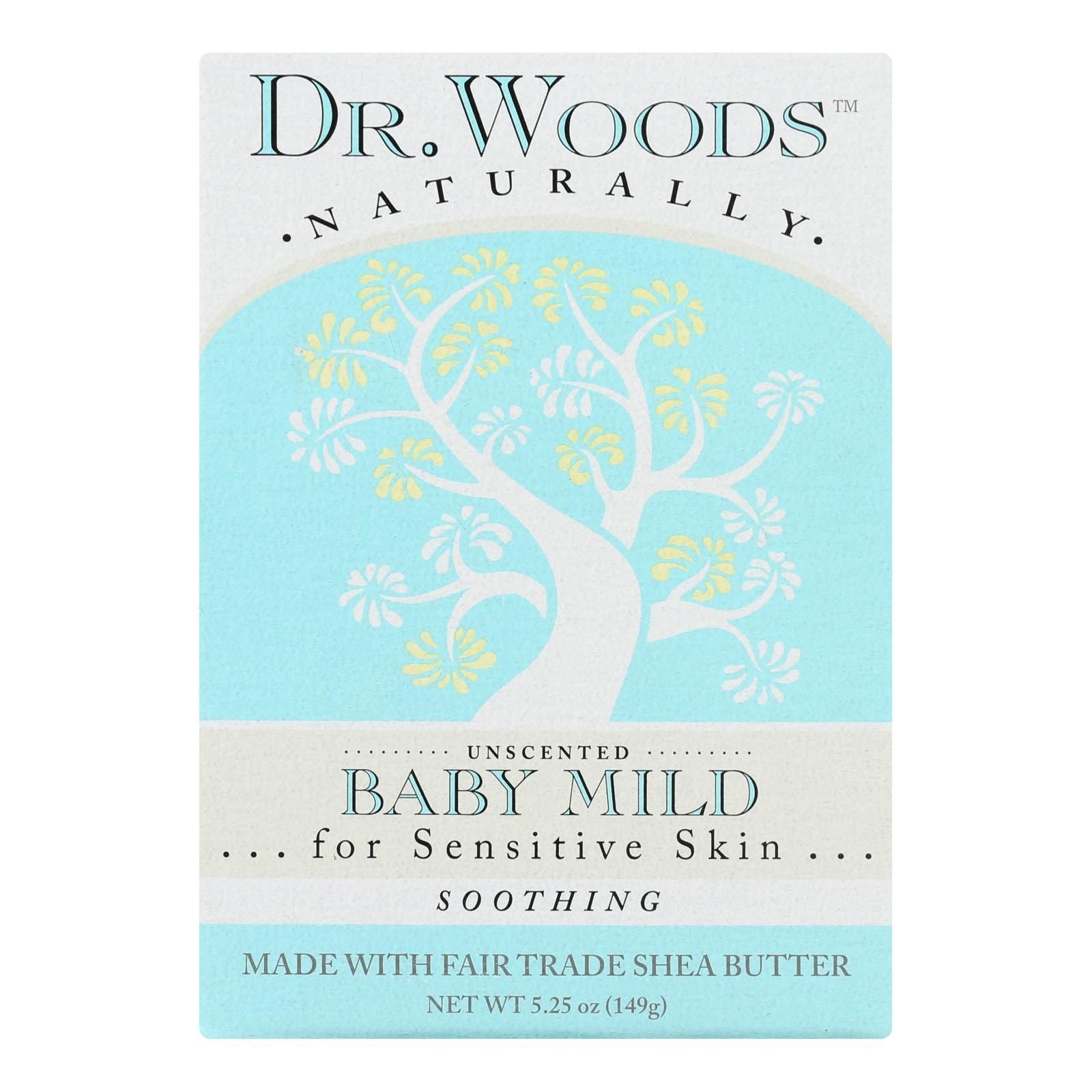 Dr. Woods Bar Soap Baby Mild Unscented - 5.25 Oz