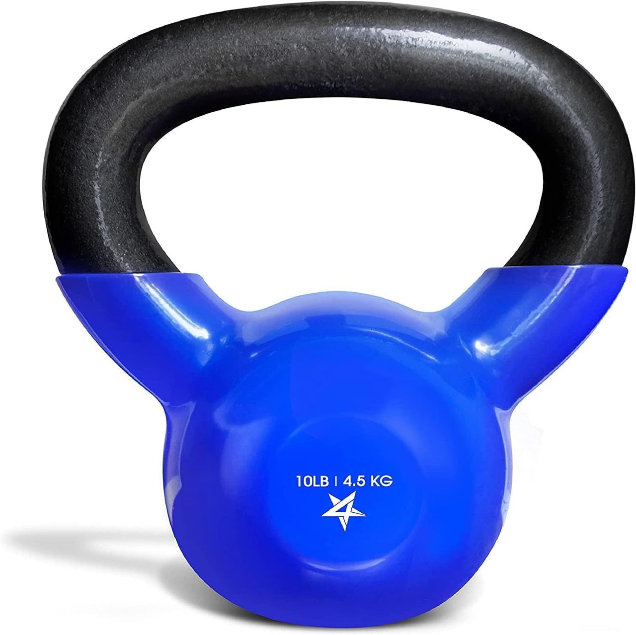 Kettlebell, 5-100 LB Vinyl Coated Cast Iron Strength Training Kettlebells for Home Gym Exercises, Fitness, Full Body Workout Equipment, Push Ups, and Grip Strength