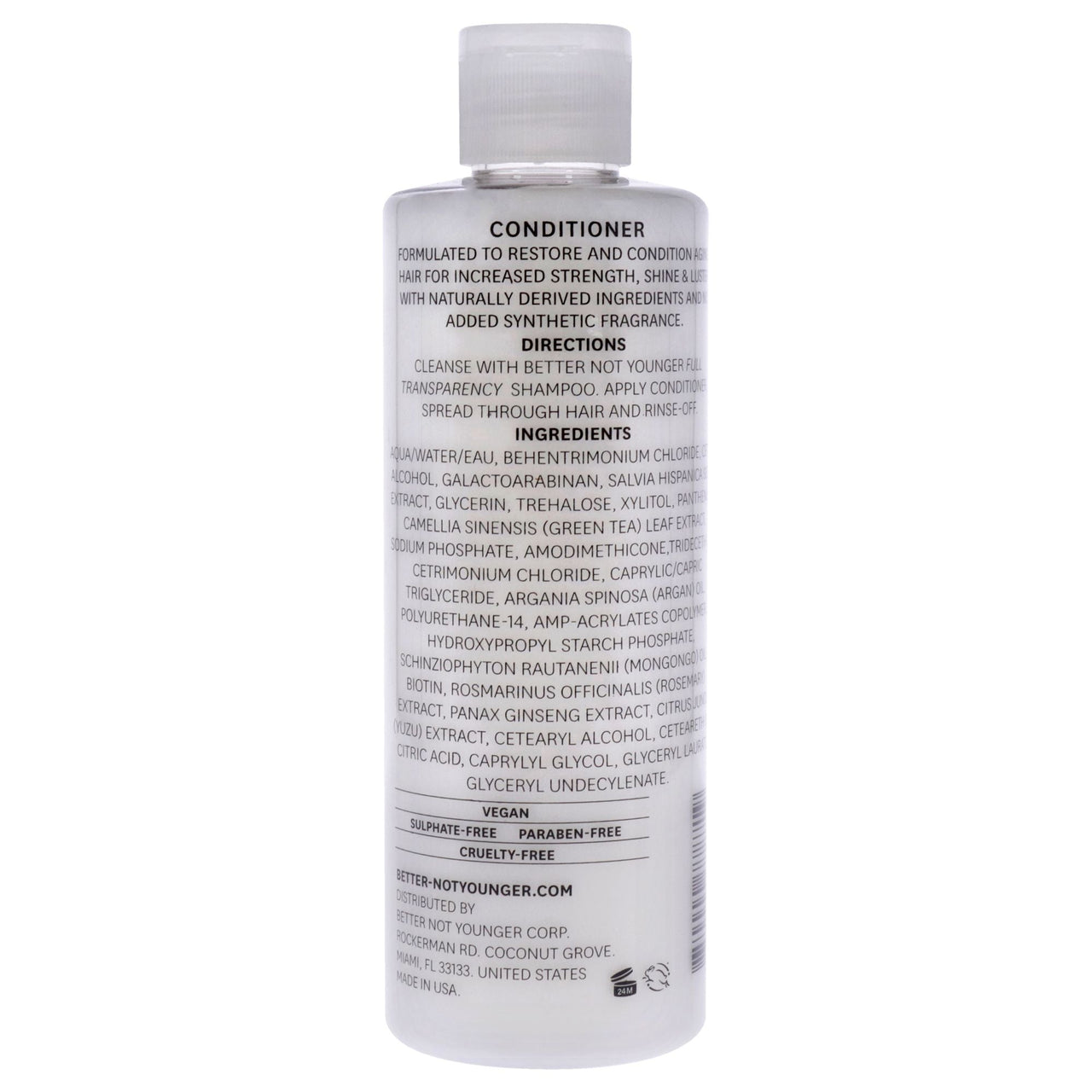 Full Transparency Conditioner by Better Not Younger for Unisex - 8.4 oz Conditioner